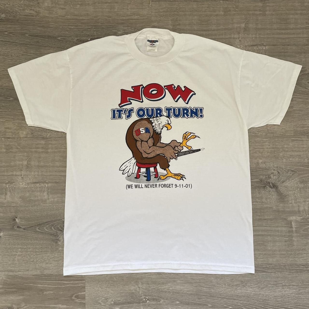 Vintage Vintage Y2K 2000's Eagle USA Memorial Graphic Tee Size US XL / EU 56 / 4 - 1 Thumbnail