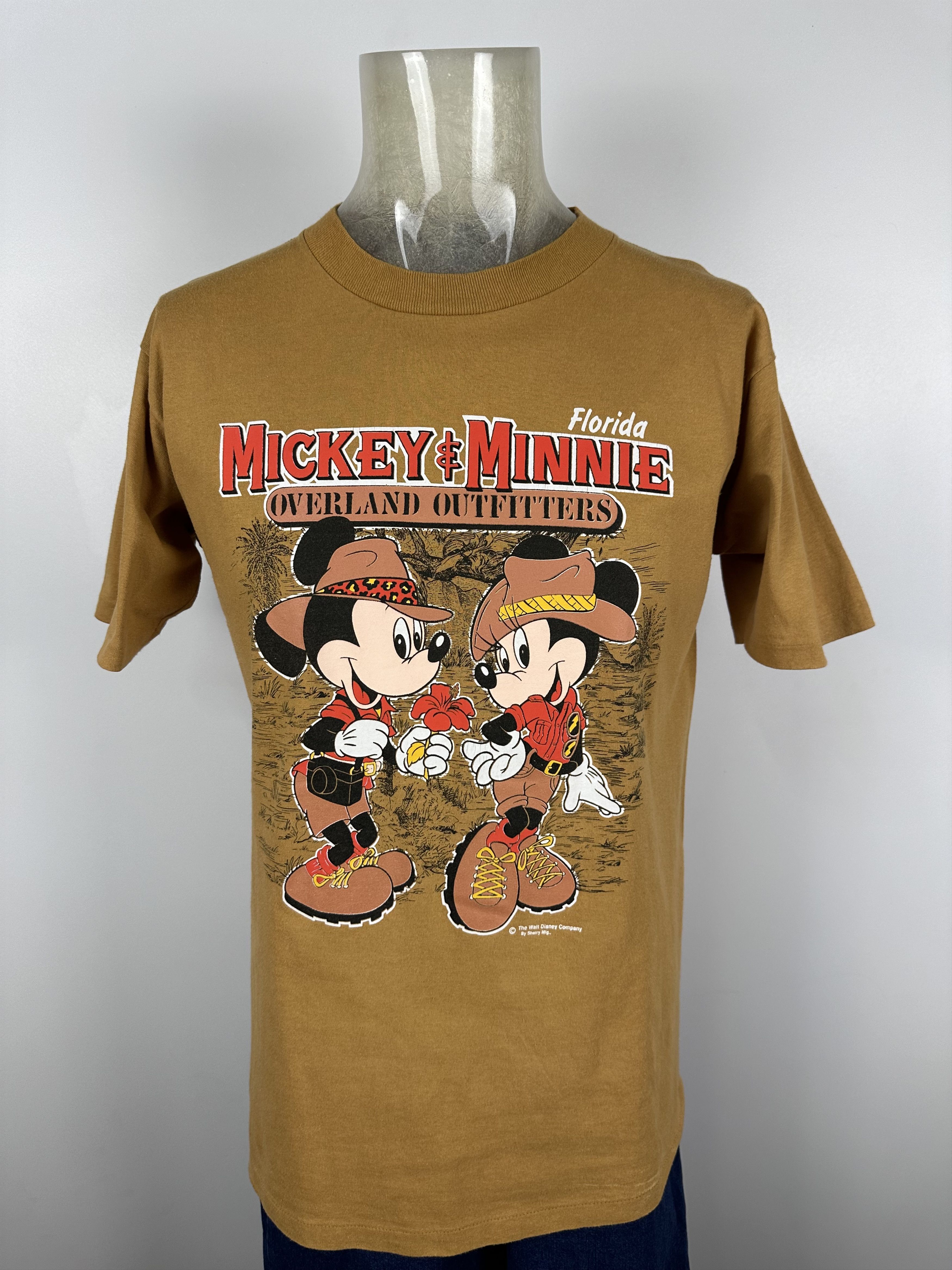 Disney × Mickey Mouse × Vintage Vintage Mickey Minnie Overland Disney 80’s T shirt USA Size US L / EU 52-54 / 3 - 1 Thumbnail