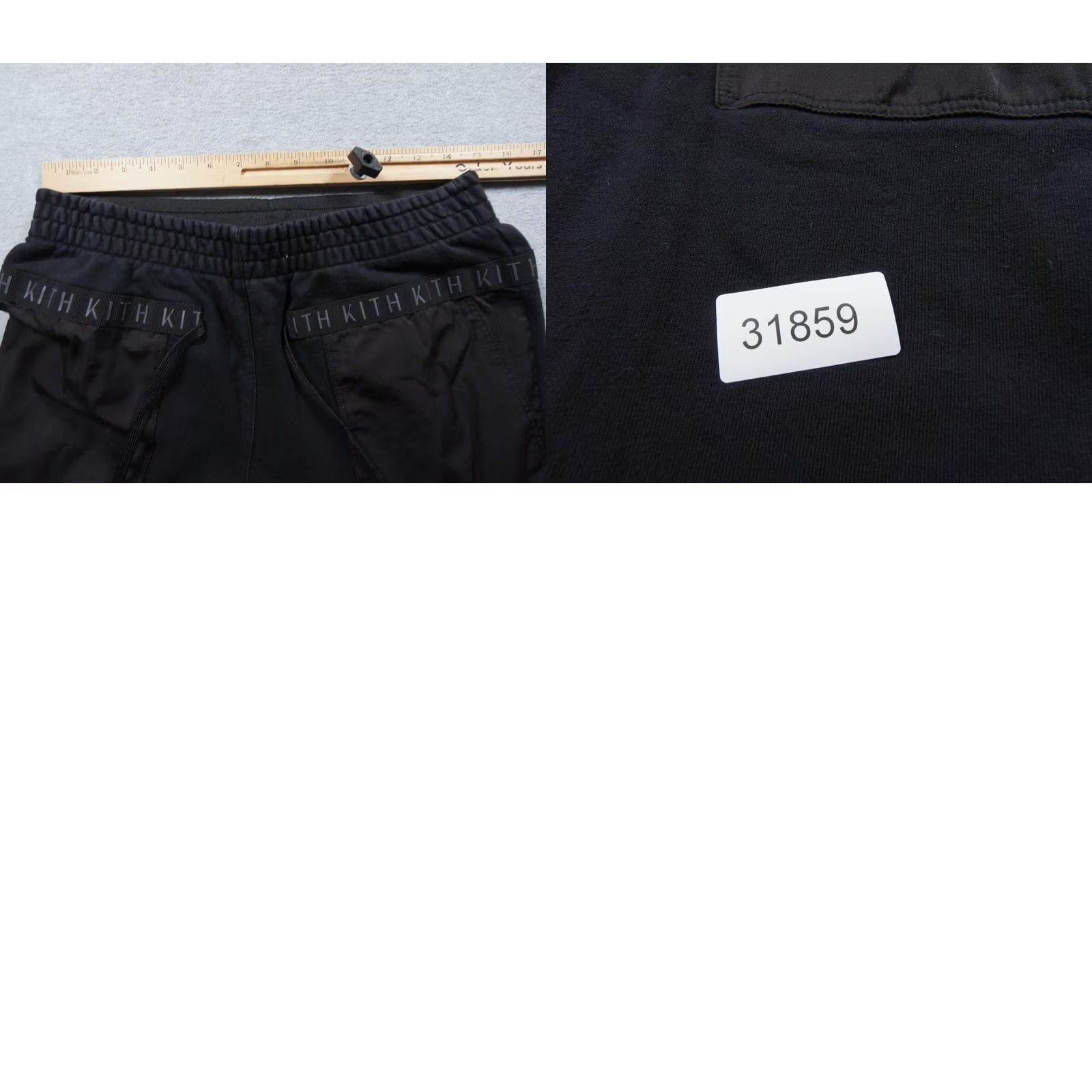 Kith Kith Pants Mens Large Black Jogger Sweatpants Cargo Streetwear Designer RARE Size US 33 - 9 Thumbnail