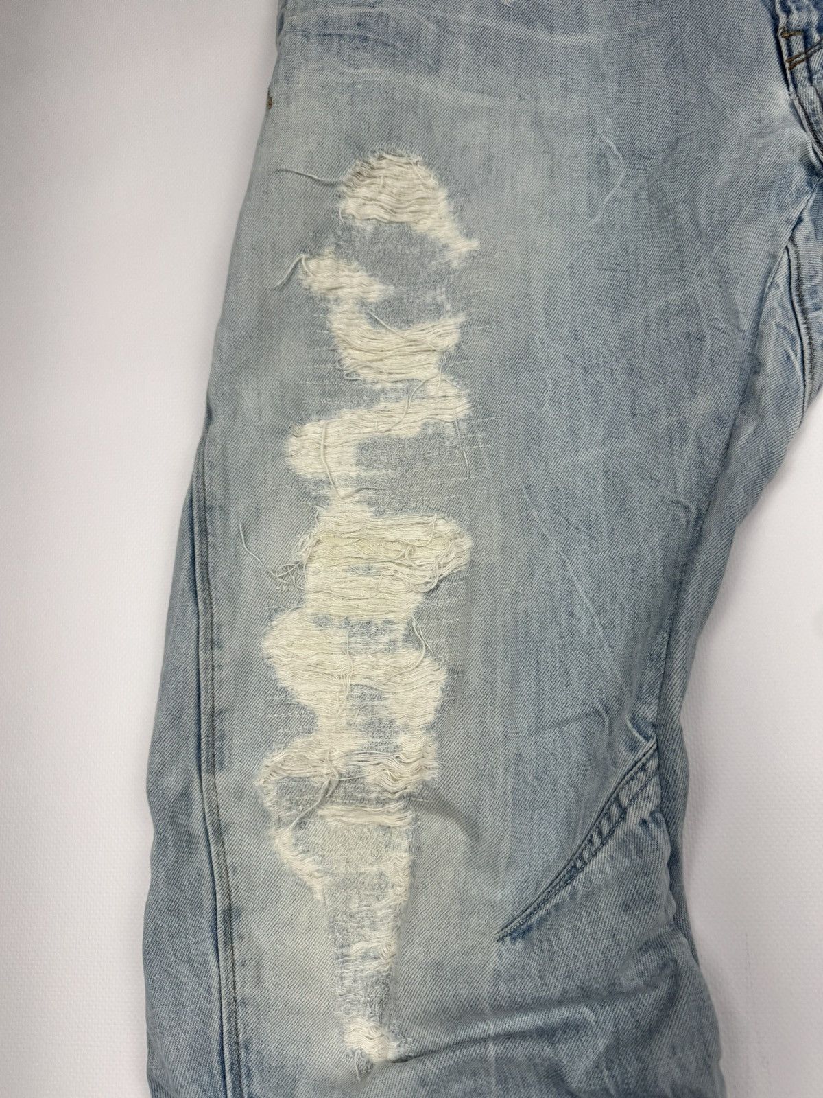 G-Star Vintage G-Star Raw Distressed Banana Cut Jeans Size US 31 - 6 Thumbnail