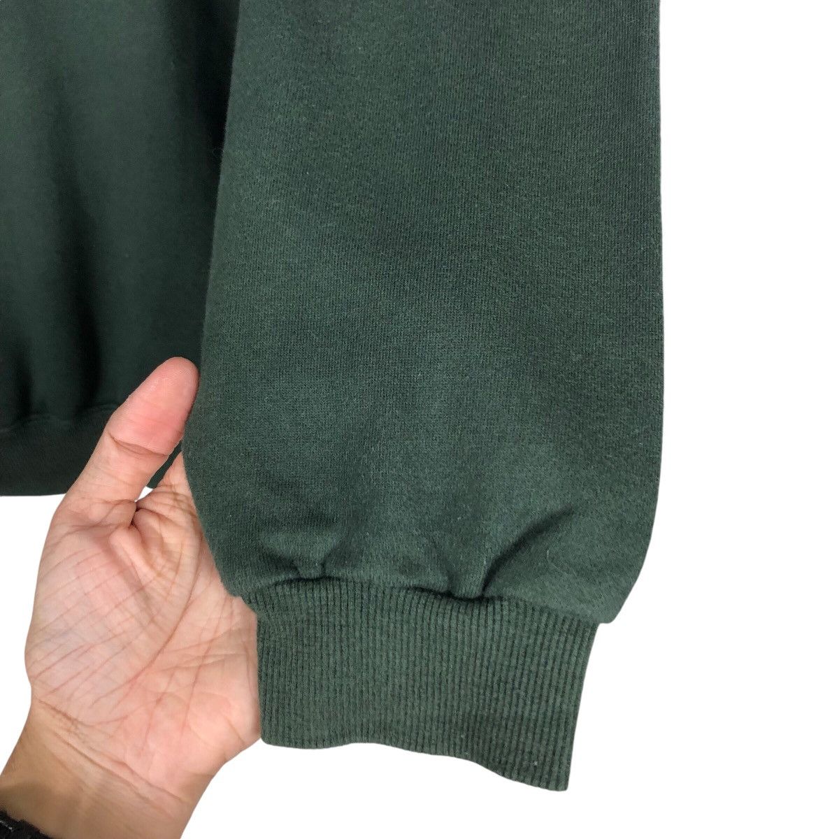 Lyle & Scott × Vintage Vintage Lyle & Scott Sweatshirt Jumper Button Up Green M Size US M / EU 48-50 / 2 - 10 Thumbnail