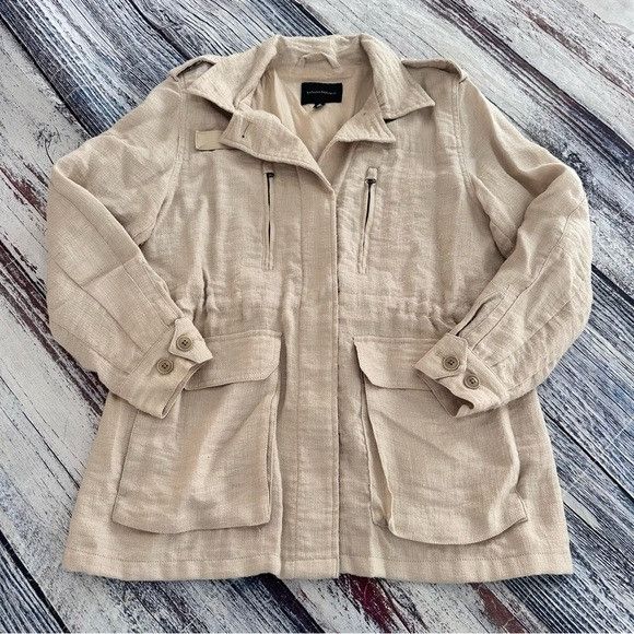 Banana Republic Banana Republic French Utility Field Textured Jacket Oyster Size S / US 4 / IT 40 - 3 Thumbnail