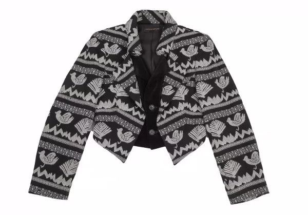 Comme des Garcons Comme des Garcons Velvet embroidered double coat Size S / US 4 / IT 40 - 1 Thumbnail