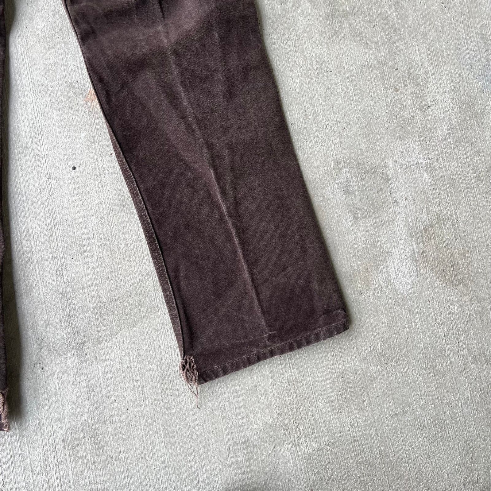 Carhartt × Vintage Carhartt brown WOMENS double knee work wear carpenter pants Size US 31 - 9 Thumbnail