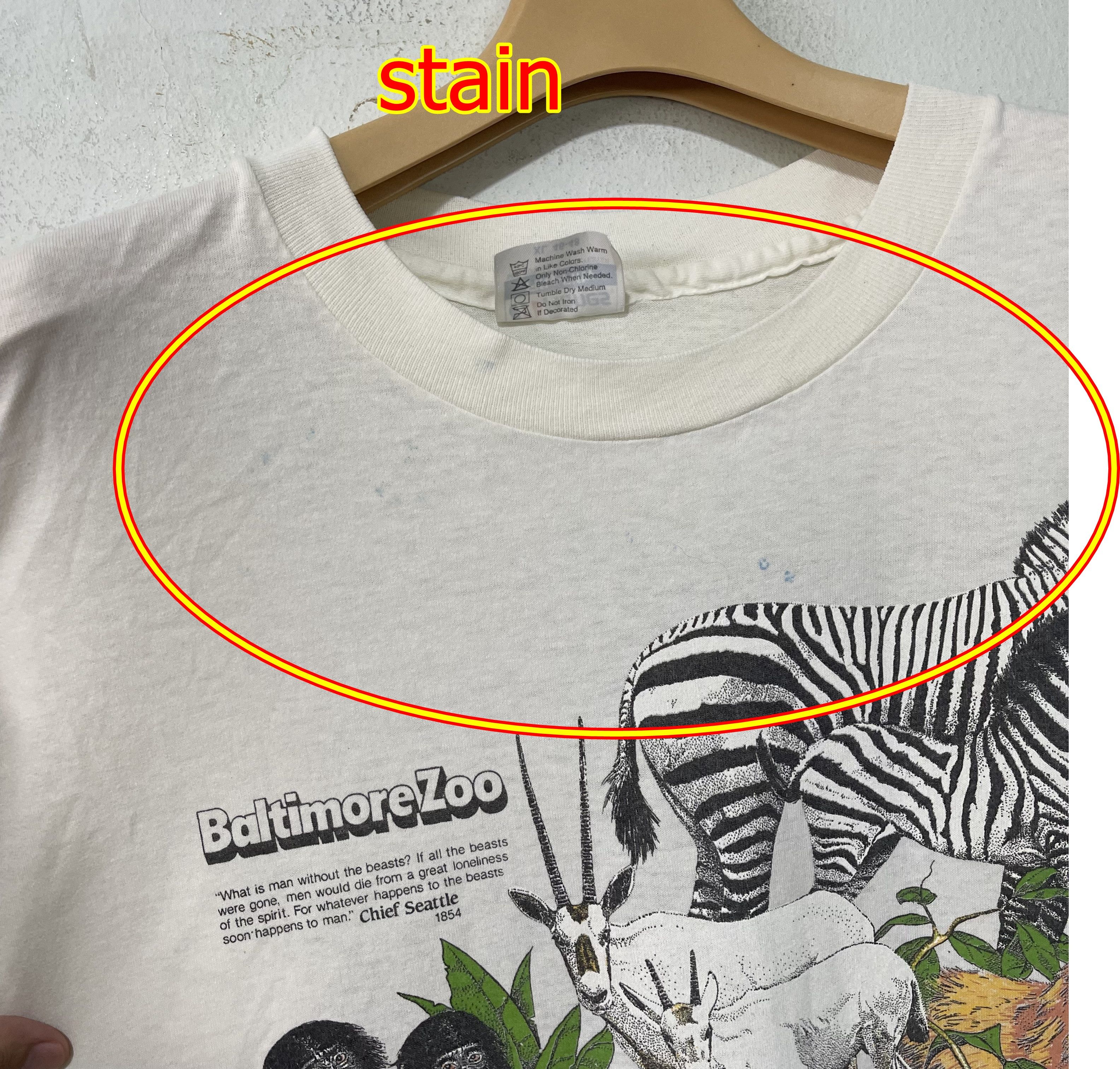 Vintage Vintage 90s Baltimore Zoo T-Shirt Size US XL / EU 56 / 4 - 8 Thumbnail