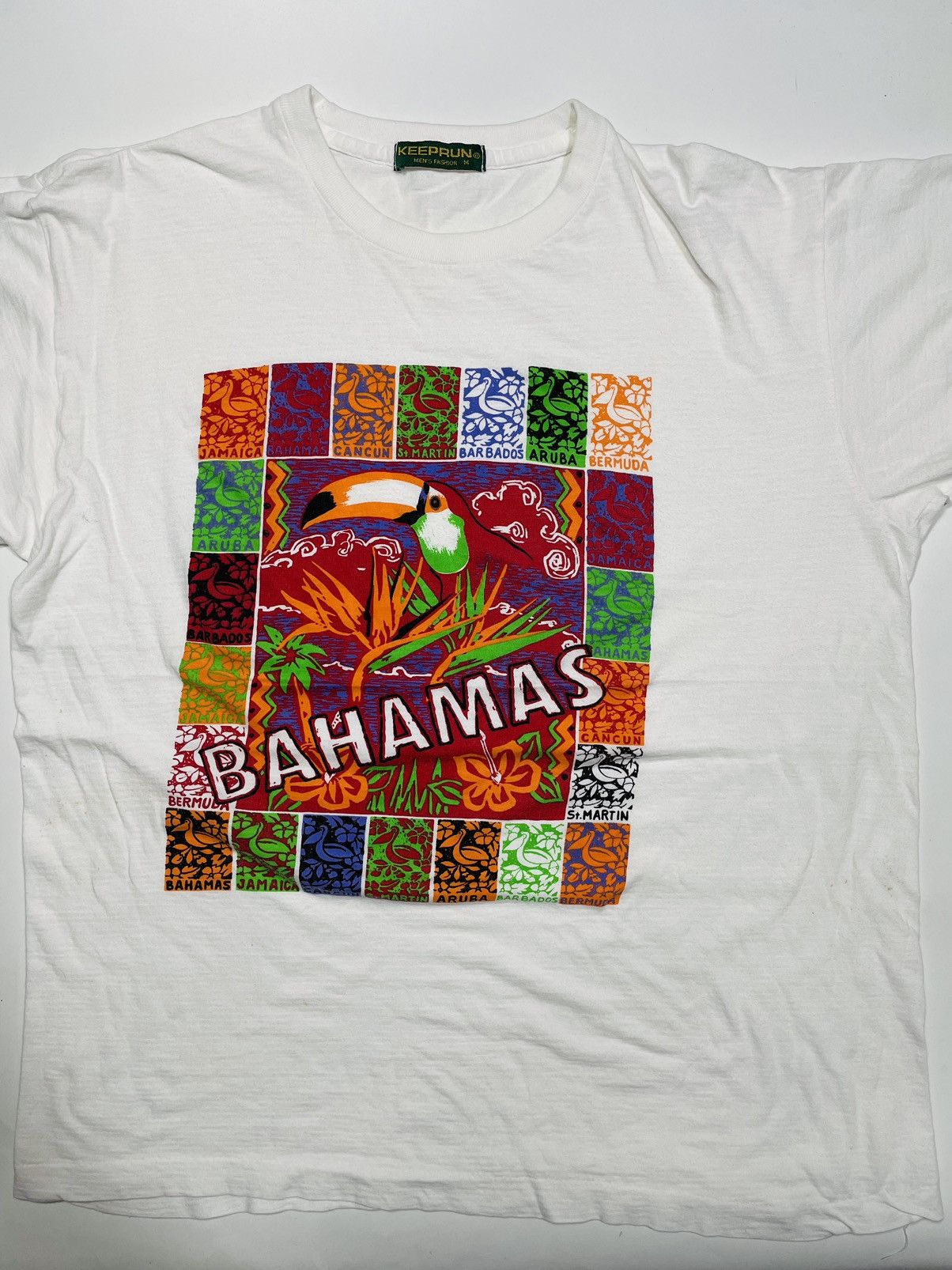 Vintage Vtg 90s single stitch Bahamas tropical paradise Caribbean Size US M / EU 48-50 / 2 - 4 Thumbnail