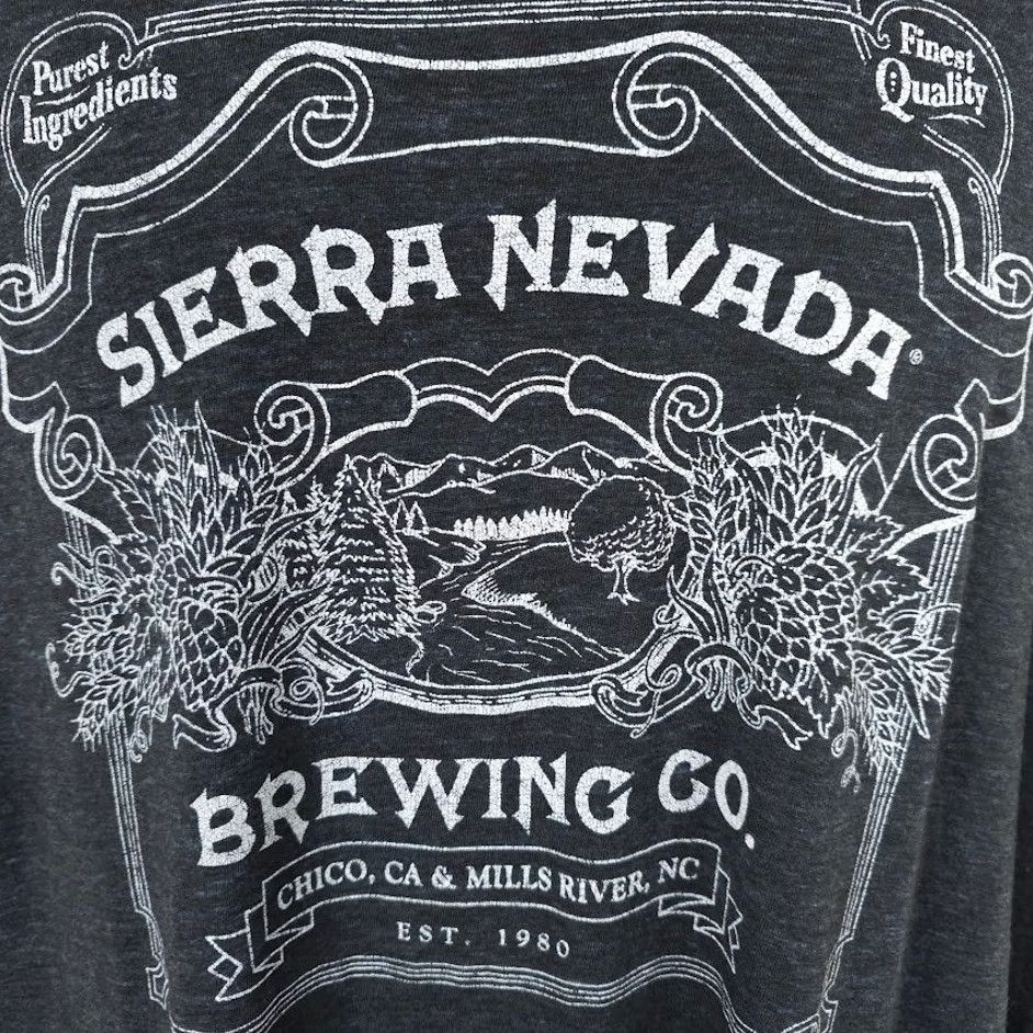 Vintage Sierra Nevada Brewing T Shirt Mens 2XL Gray Beer Breweriana Made In USA Shirt Size US XXL / EU 58 / 5 - 3 Thumbnail