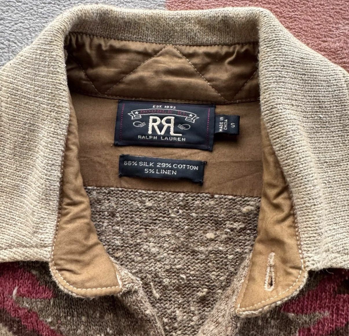 RRL Ralph Lauren RRL Ralph Lauren Double RL Southwestern Knit Shirt K22 Size US S / EU 44-46 / 1 - 4 Thumbnail