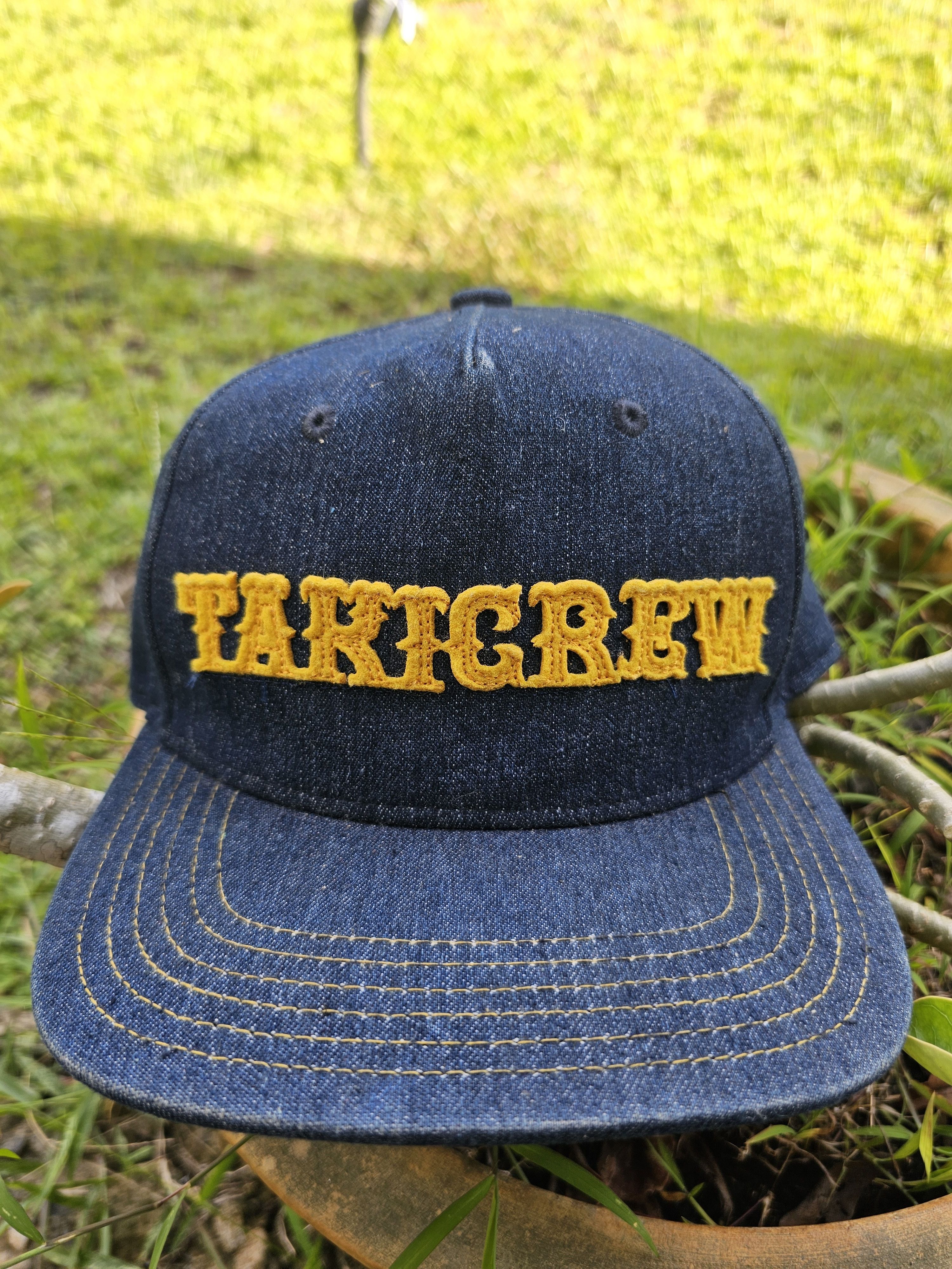 Japanese Brand Takigrew Denim A Frame Cap Size ONE SIZE - 1 Thumbnail