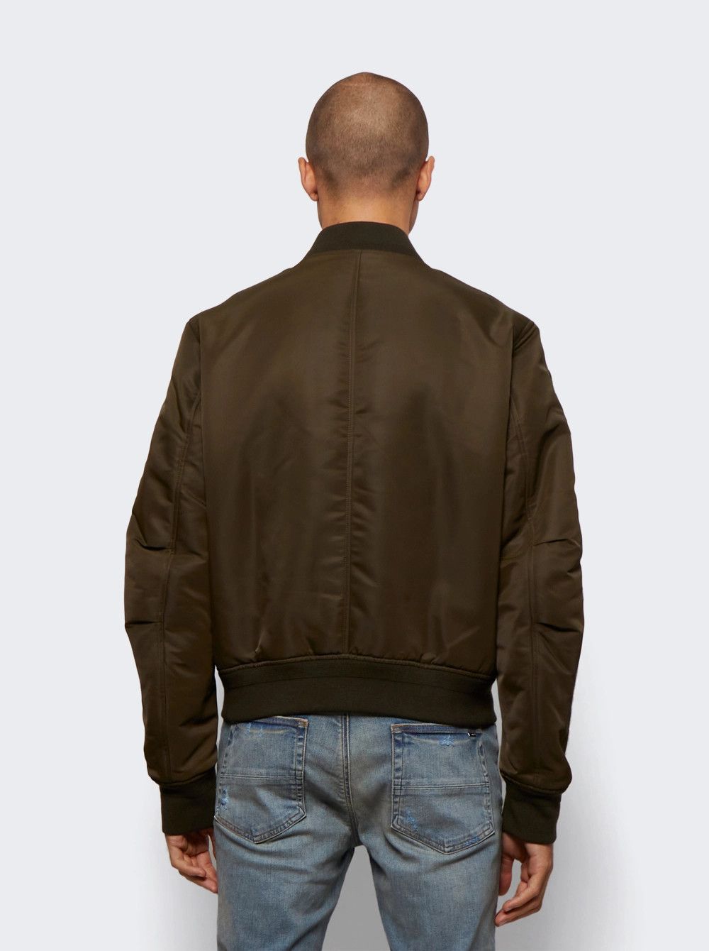 Amiri o1gr1nt1024 Bones Bomber Jacket in Green Size US M / EU 48-50 / 2 - 5 Thumbnail