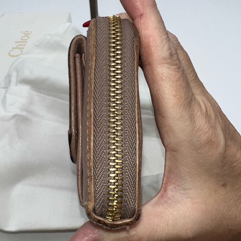 Chloe Chloe Full Inclusion Beige/Blush Zip Around Long Wallet Size ONE SIZE - 6 Thumbnail