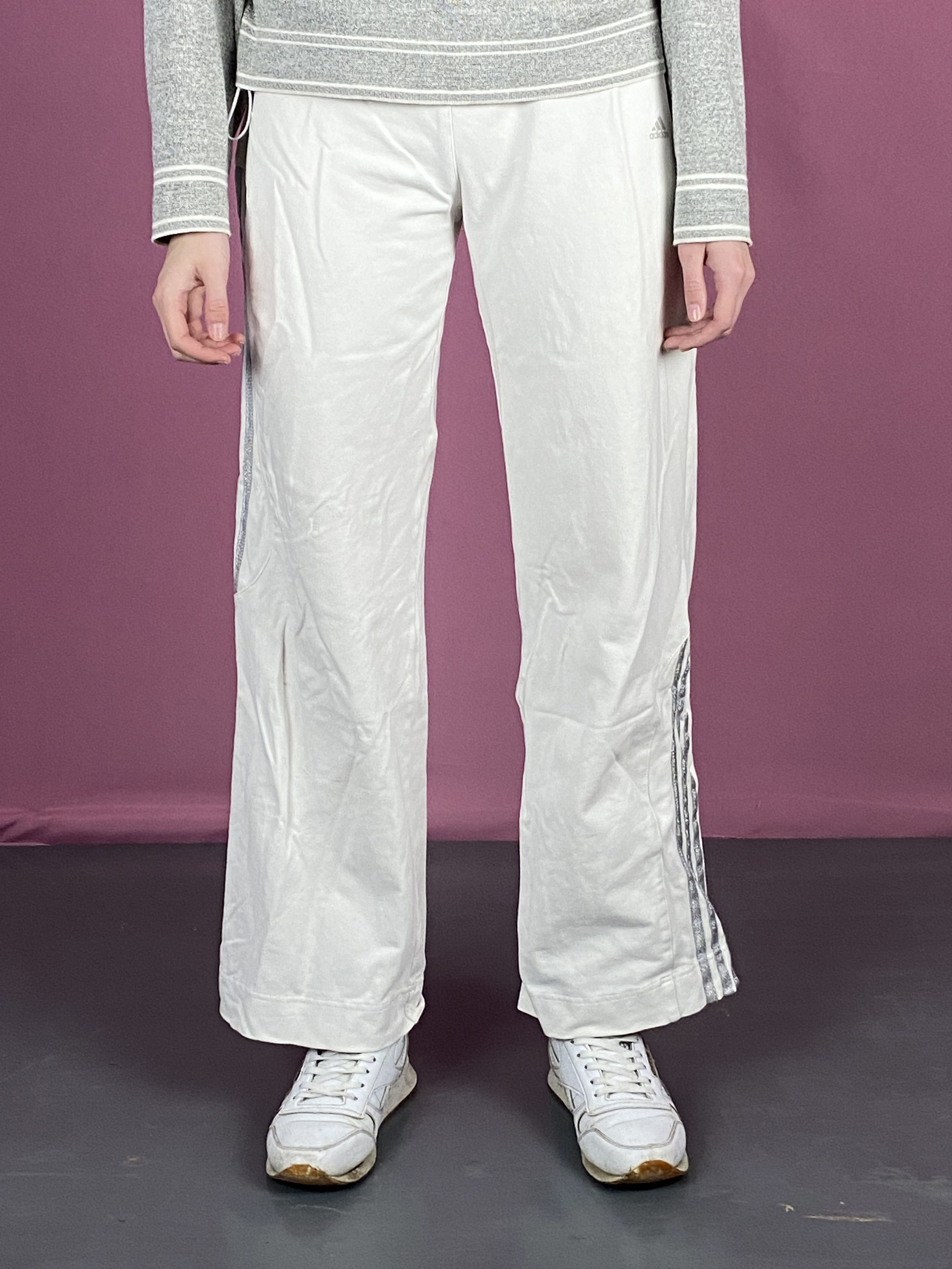 Adidas × Vintage Adidas Y2K Vintage Women's Wide Track Pants - M Size 32" / US 10 / IT 46 - 3 Thumbnail
