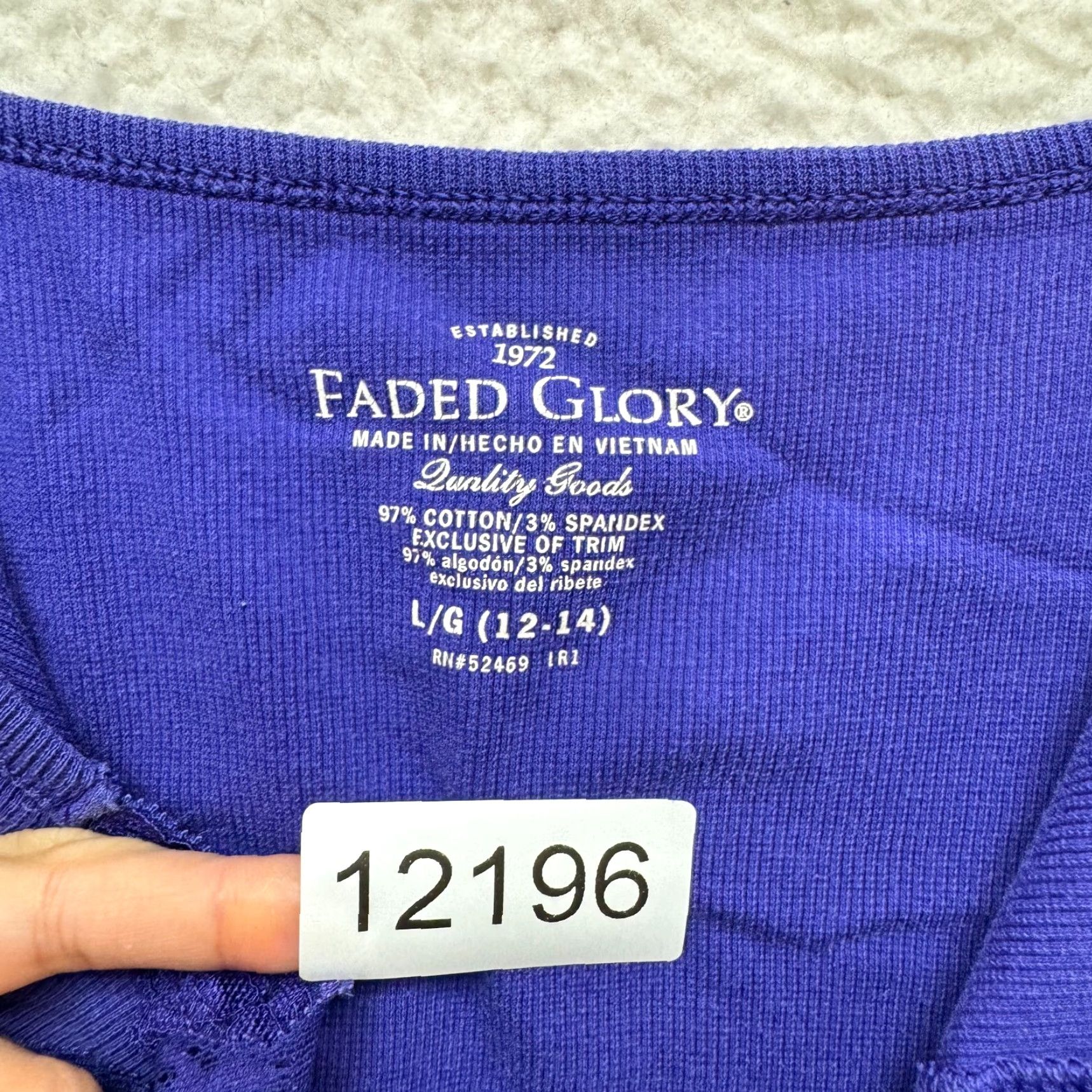 Faded Glory Y2K Vintage Fairy Grunge Whimsigoth Camisole Tank Top L Purple Lace Shirt Mens? Womens? Size L / US 10 / IT 46 - 6 Thumbnail