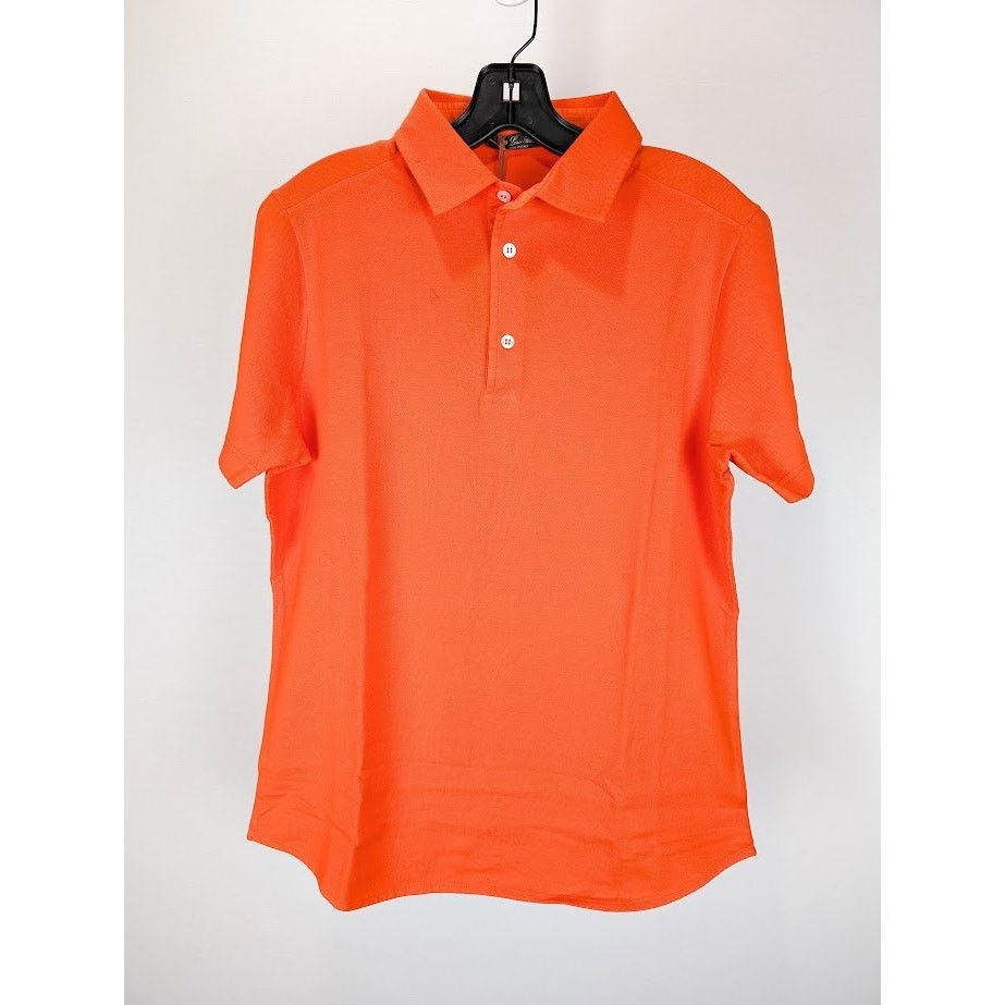 Loro Piana o1rshd1 MM Pique Dyed Polo Shirt in Orange Size US S / EU 44-46 / 1 - 2 Thumbnail