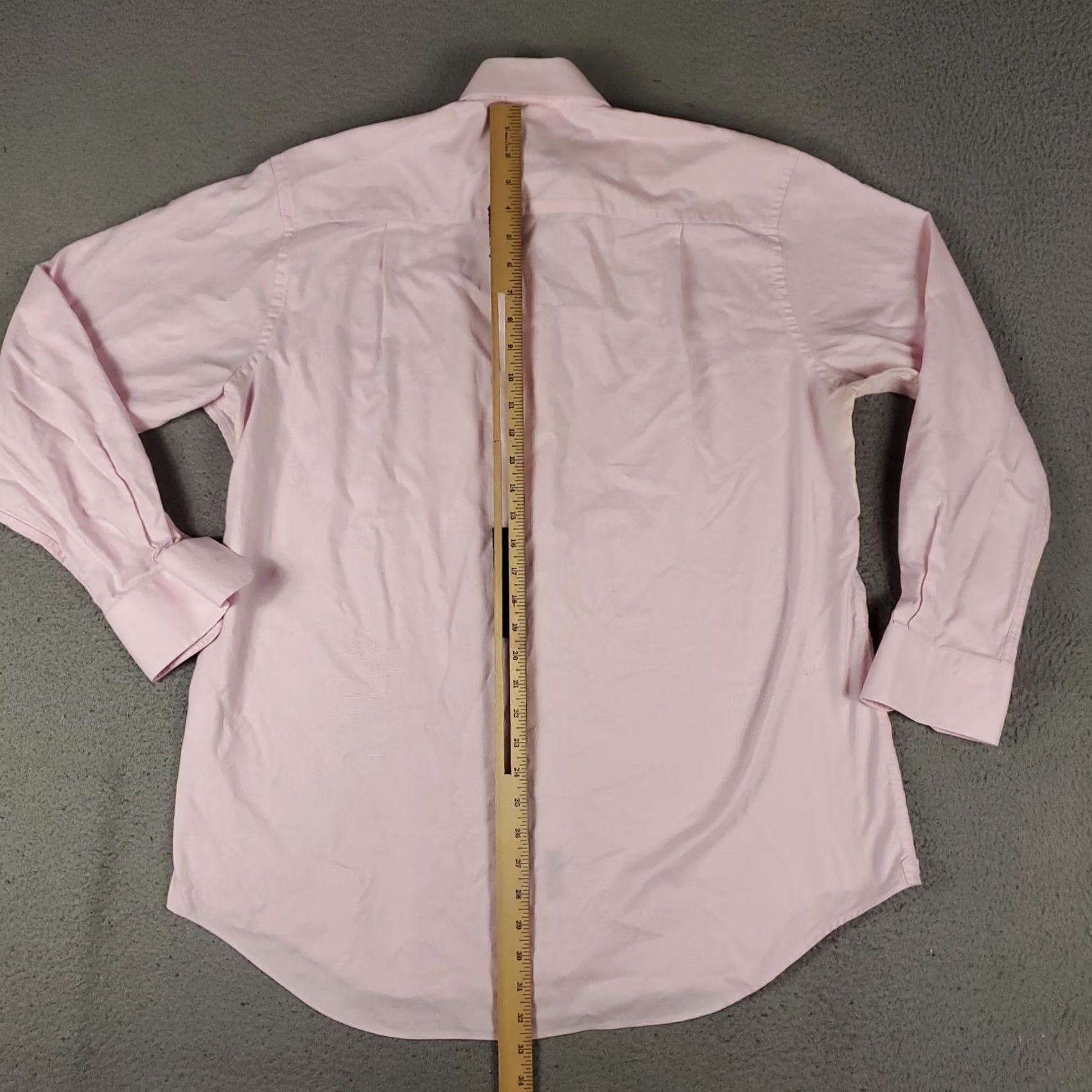 David Donahue David Donahue Shirt Mens Size 18 Pink Dress Button Up Long Sleeve Shirt Size 48R - 5 Thumbnail