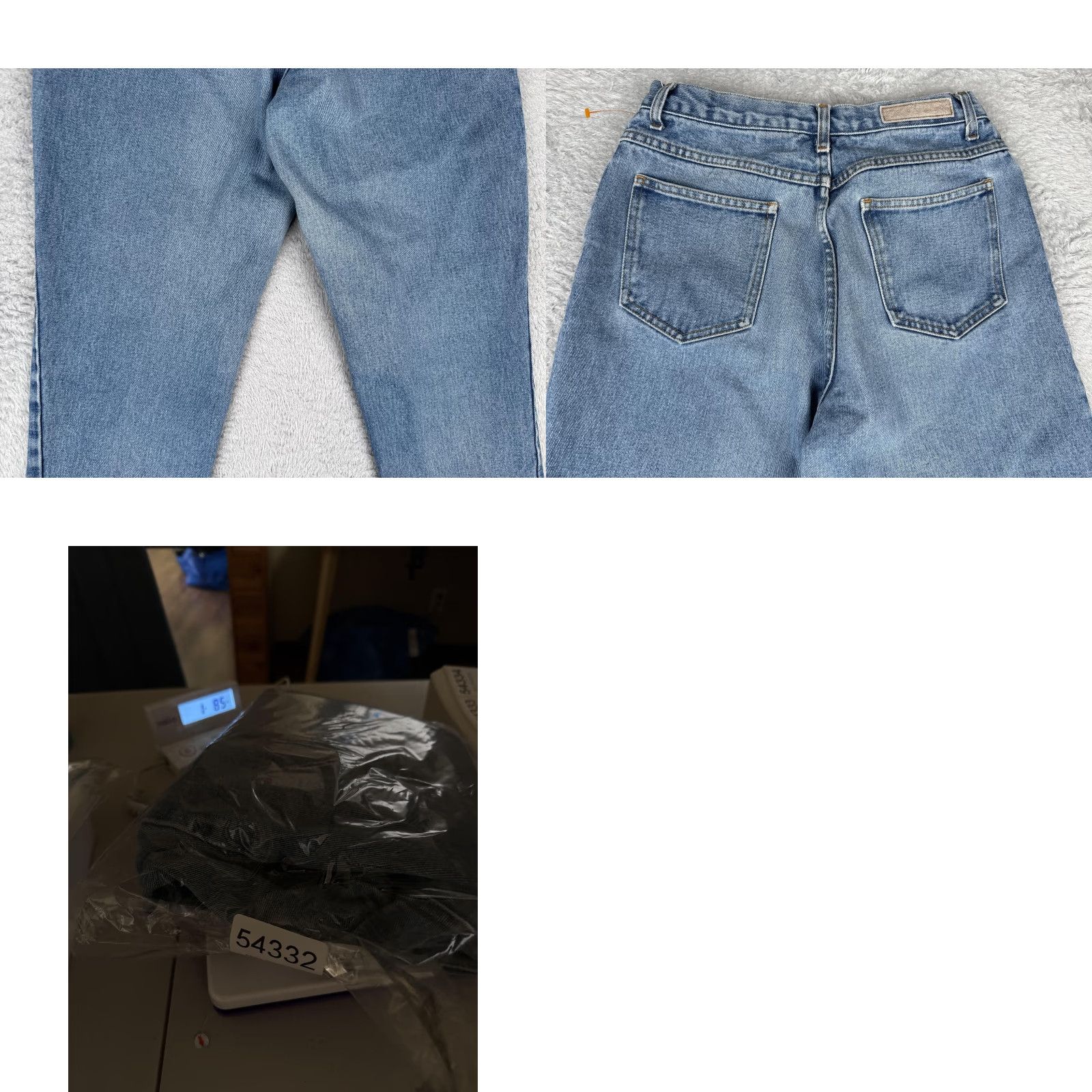 Bill Blass VINTAGE Bill Blass Jeans Womens 12P Blue High Rise Straight 27Inseam 27 In 100% Cotton Denim Easy Fit Size 34" / US 12 / IT 48 - 10 Thumbnail