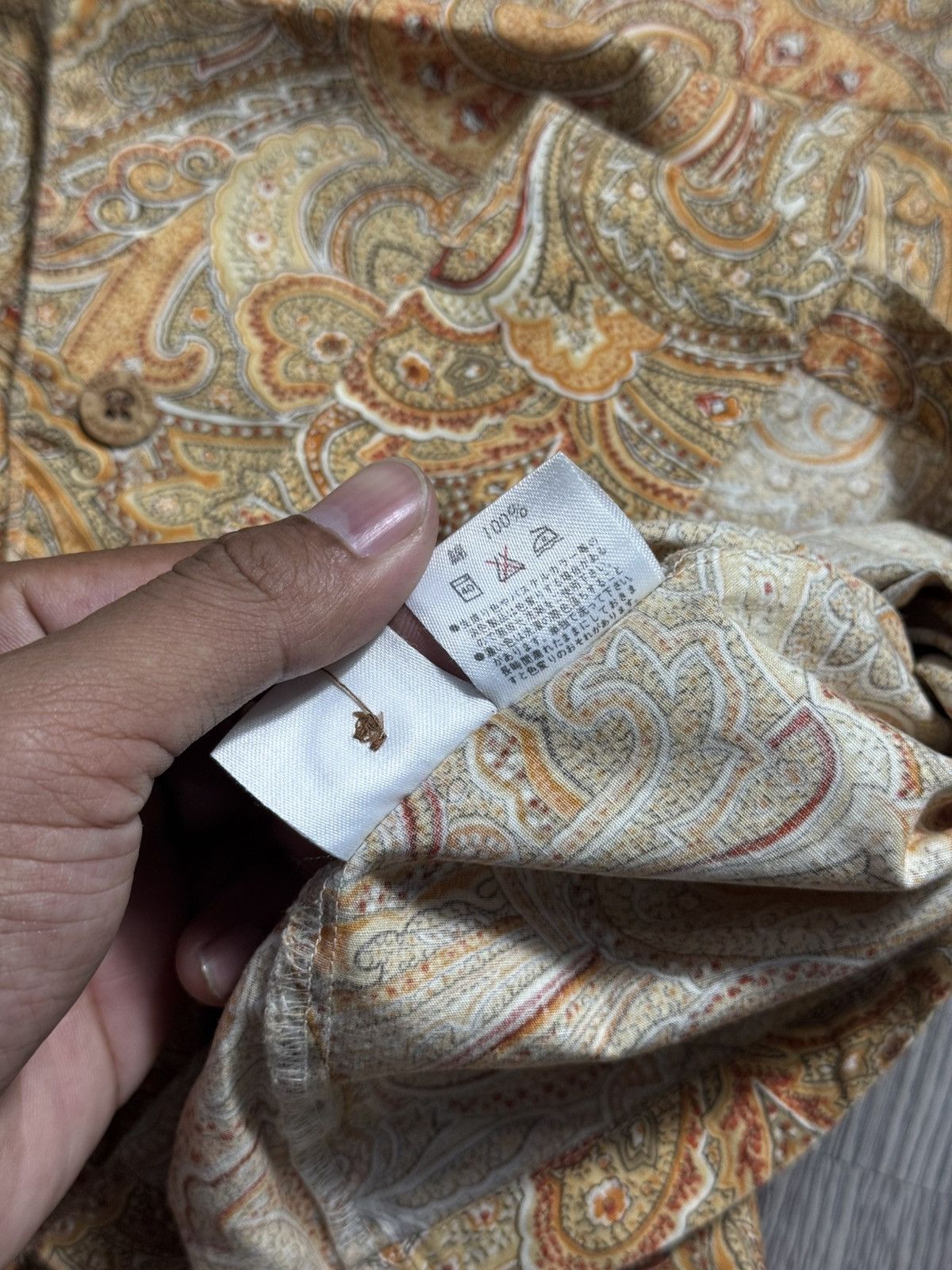 Yves Saint Laurent 💥LAST SALE💥Yves Saint Laurent Paisley Shirt Size US L / EU 52-54 / 3 - 9 Thumbnail