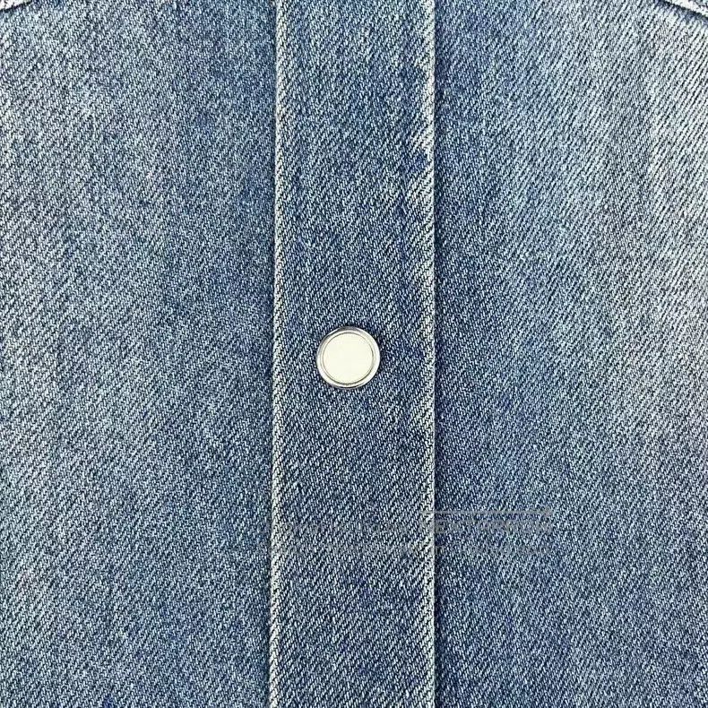 Givenchy Givenchy Washed Blue Front and Back Five Star Logo Denim S Size US S / EU 44-46 / 1 - 4 Thumbnail