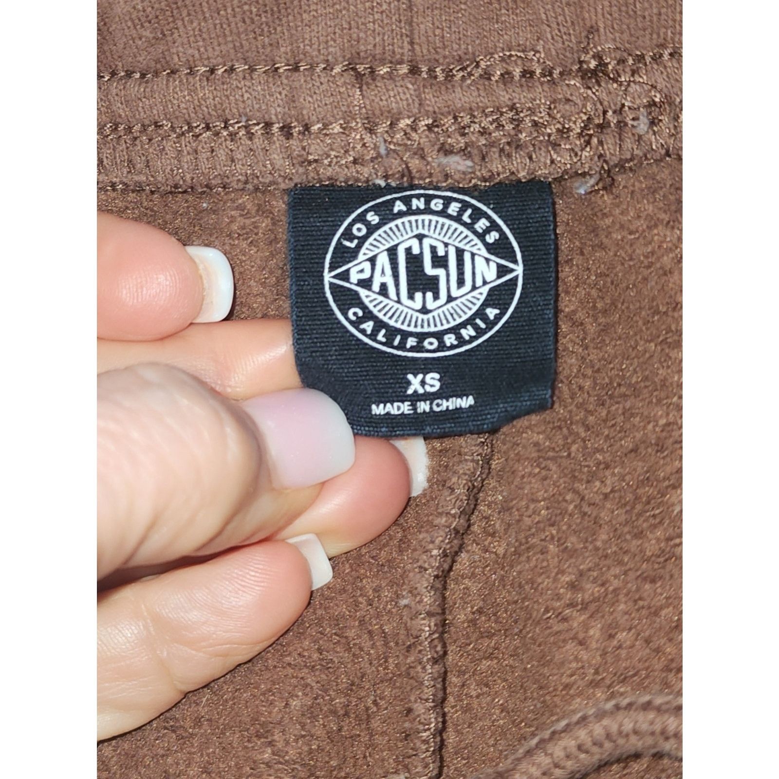 Pacsun PacSun Brown Jogger Sweatpants with Logo XSmall Size 26" / US 2 / IT 38 - 4 Thumbnail