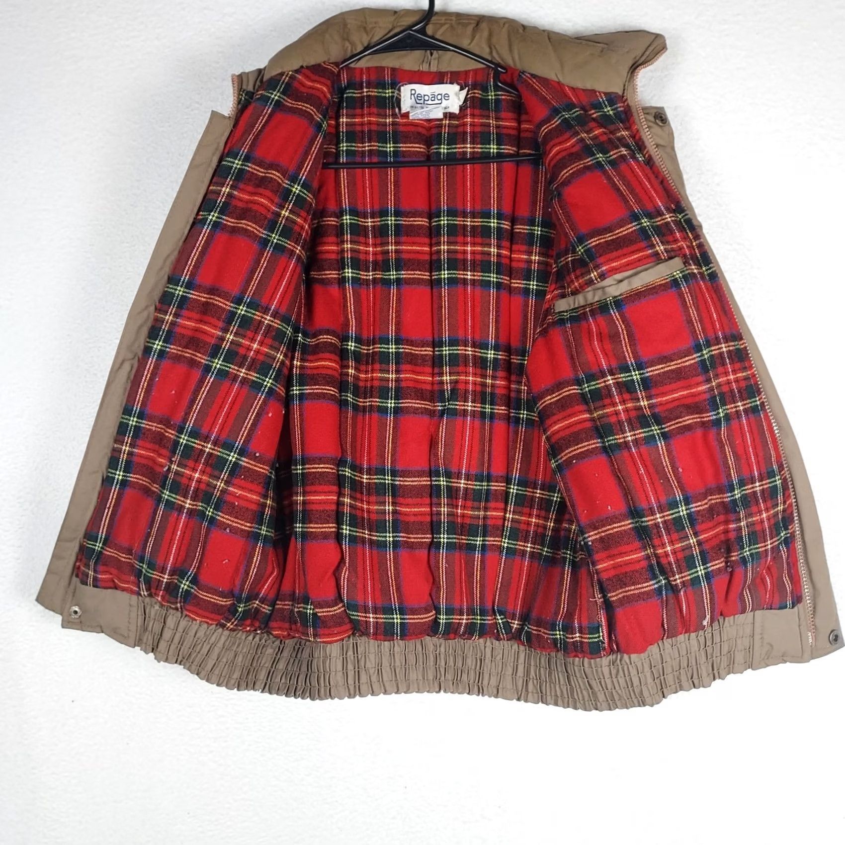 Vintage VINTAGE Repage Insulated Vest Mens Large Brown Plaid Lined Outdoor Workwear Regular Fit Size US L / EU 52-54 / 3 - 3 Thumbnail
