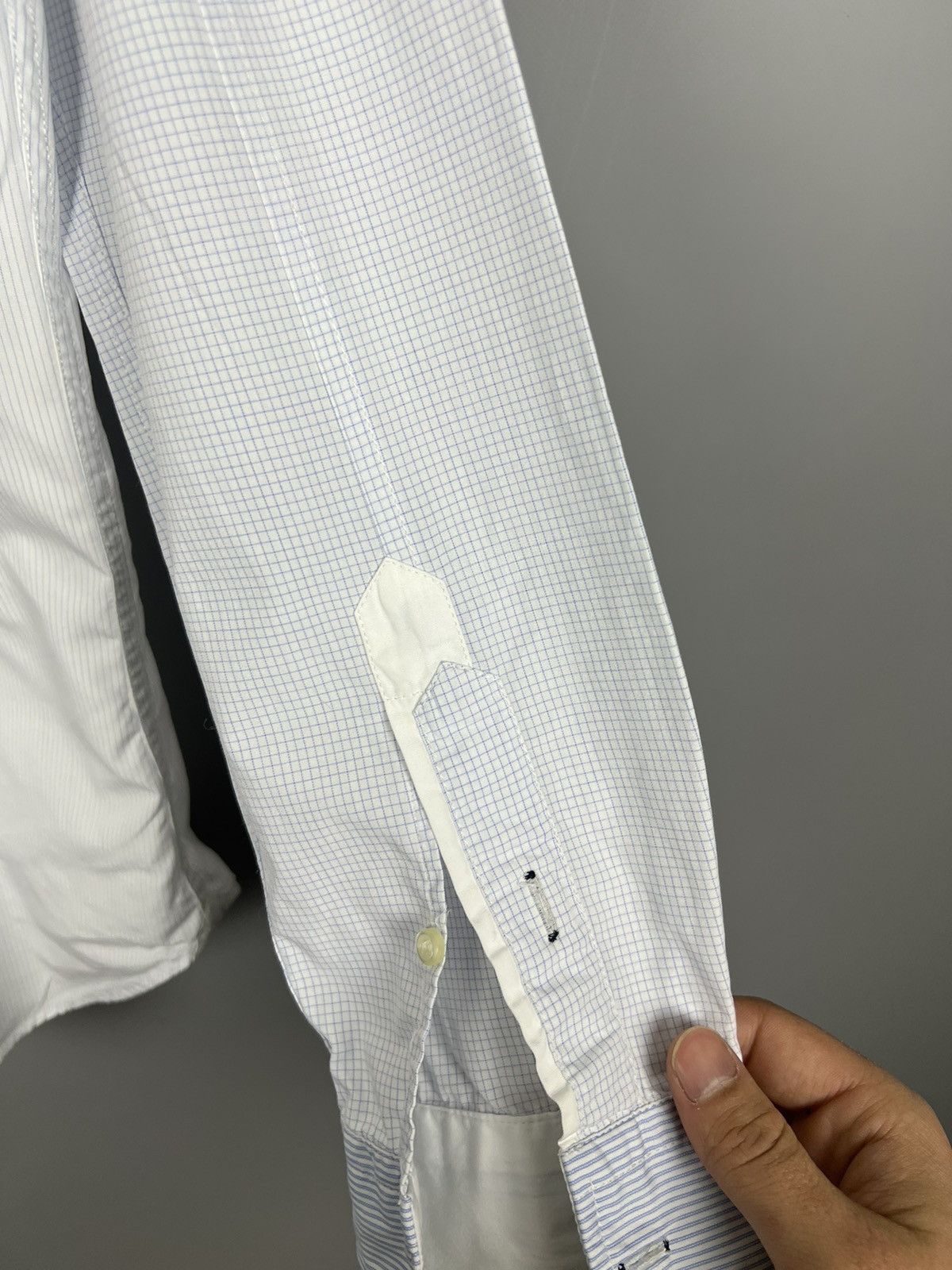 Emporio Armani Emporio Armani striped checkered Cotton Shirt button up Size US M / EU 48-50 / 2 - 11 Thumbnail