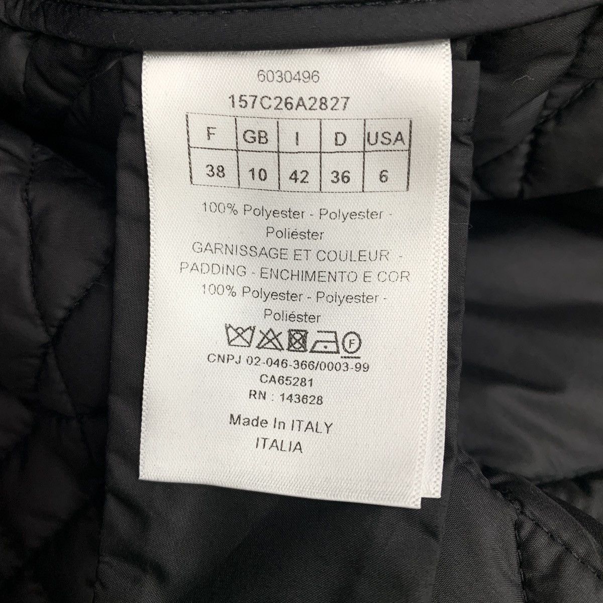 Dior Dior Black Vine Check Single Breasted Cotton Coat Jacket Size S / US 4 / IT 40 - 6 Thumbnail