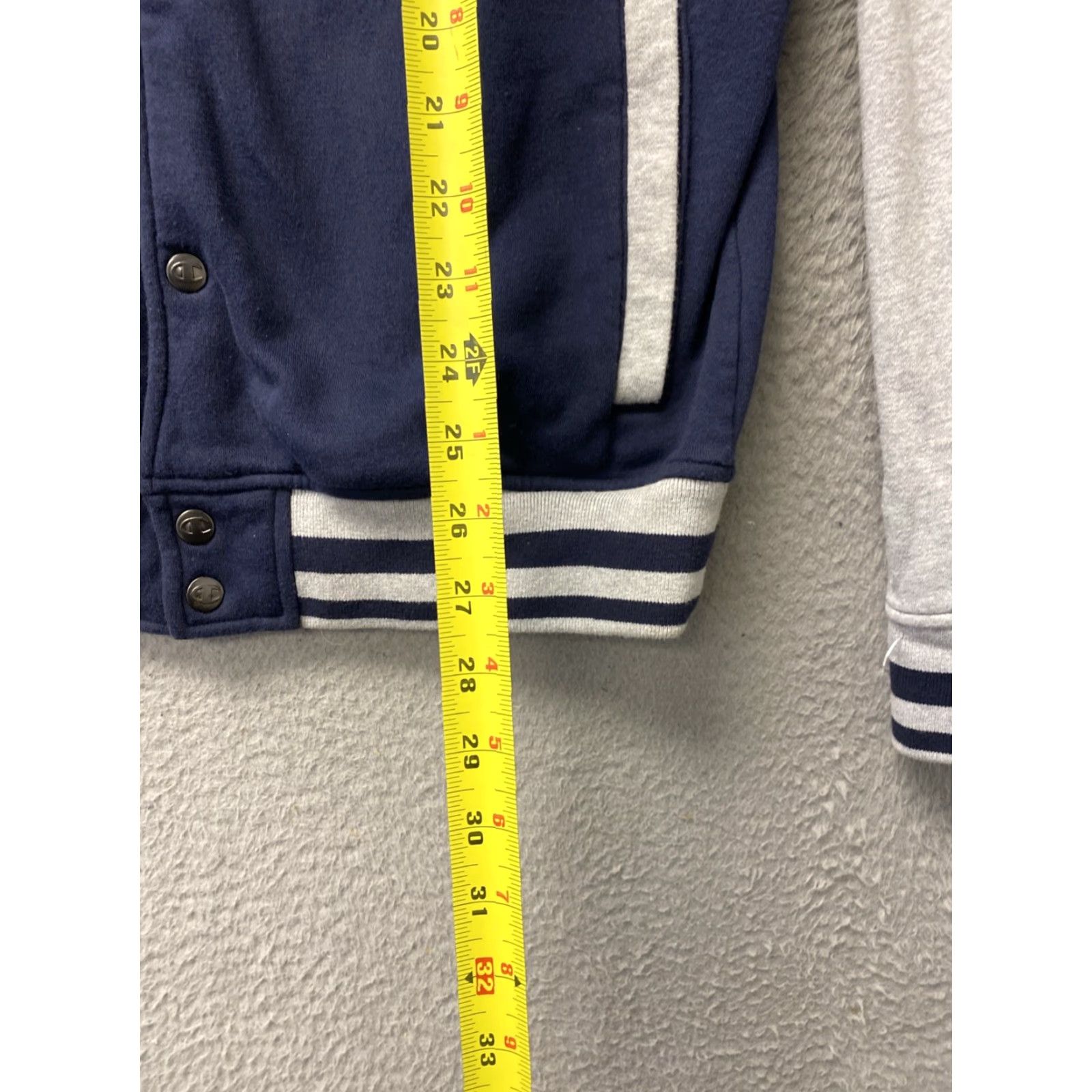 Champion Champion Varsity Jacket Men’s Size S Navy And Gray /0556 Size US S / EU 44-46 / 1 - 7 Thumbnail