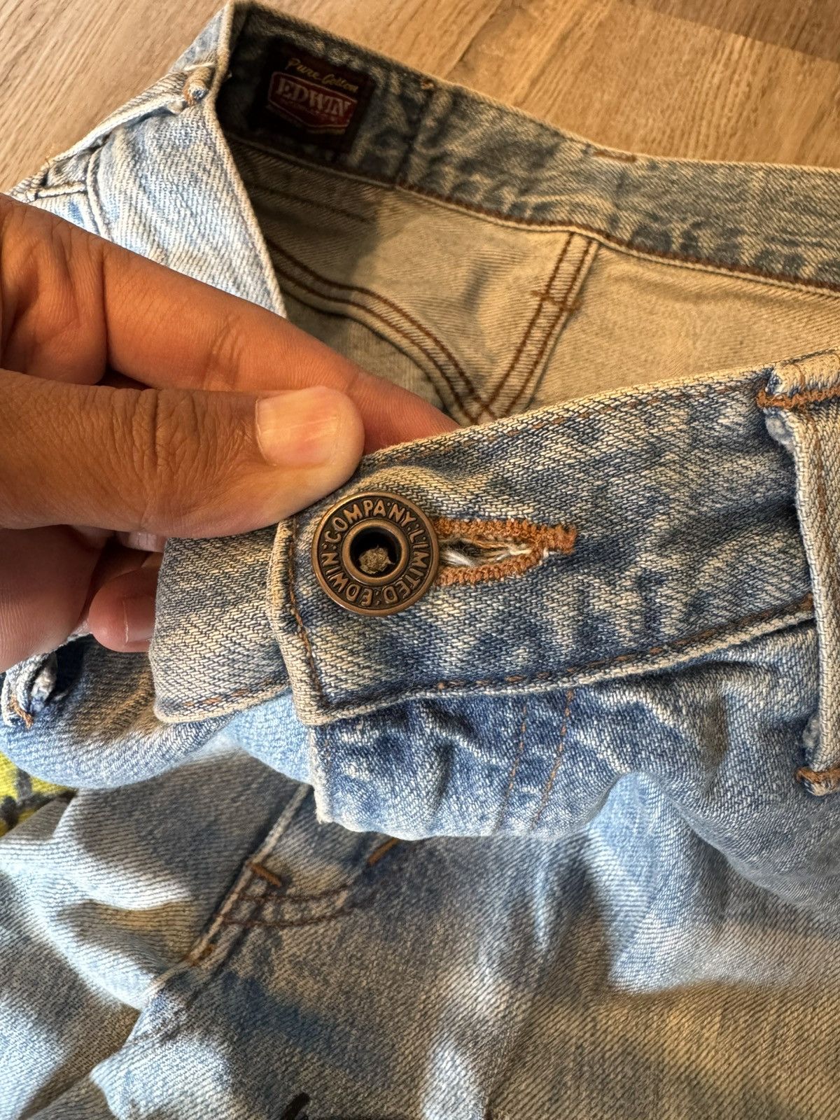 Edwin EDWIN CUSTOM PAINTED BAGGY JEANS Size US 30 / EU 46 - 4 Thumbnail