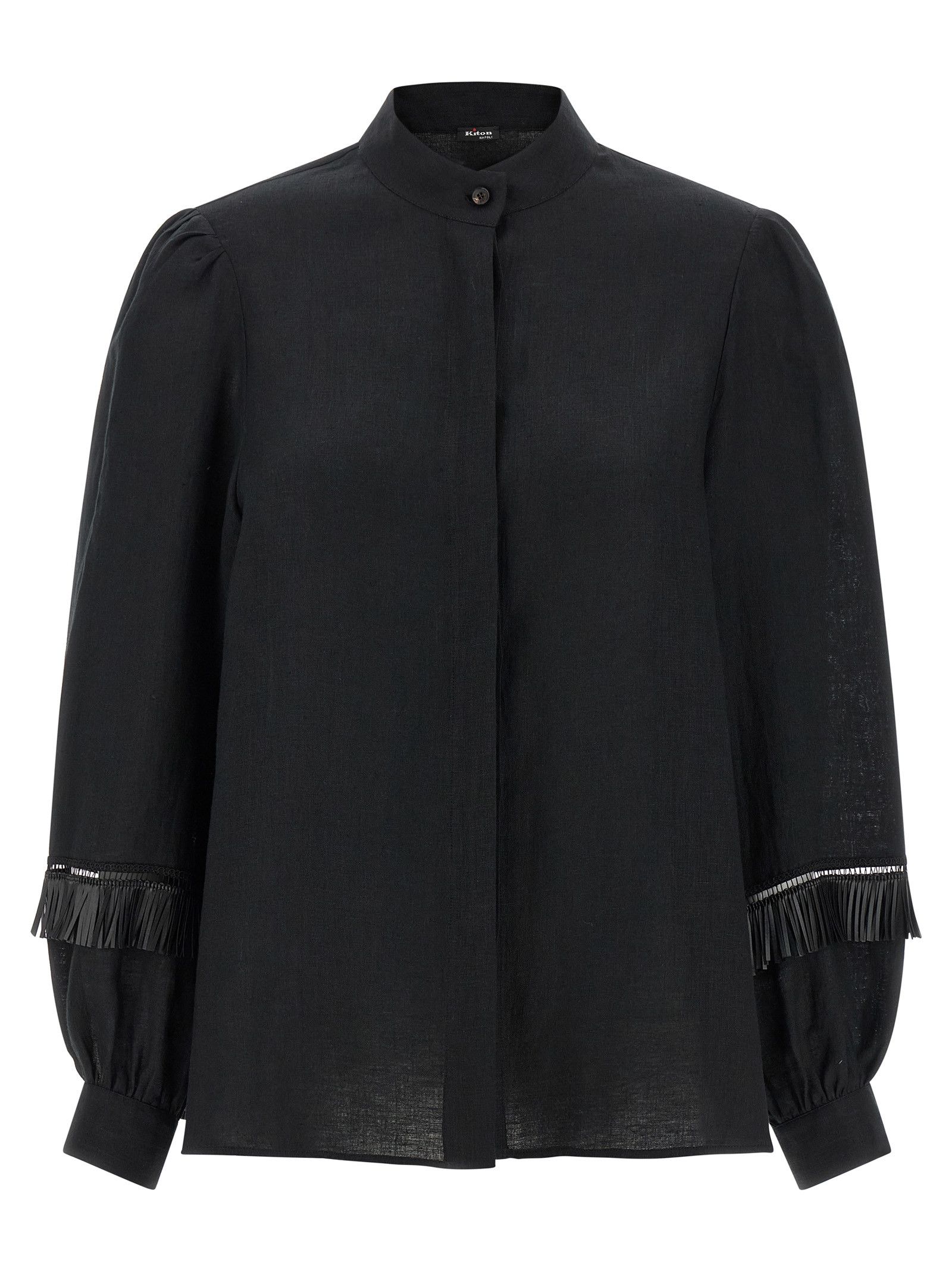 Kiton Fringed shirt Size M / US 6-8 / IT 42-44 - 1 Thumbnail