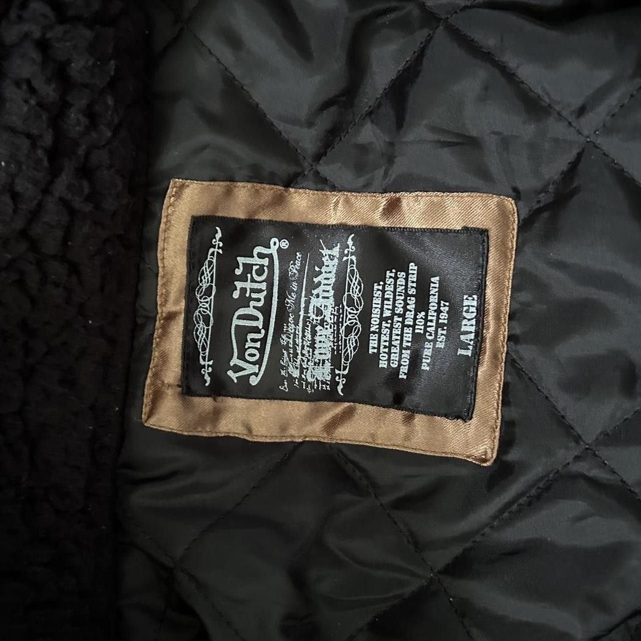 Von Dutch Vintage VON DUTCH Black Fur Hooded Jacket Size US L / EU 52-54 / 3 - 5 Thumbnail