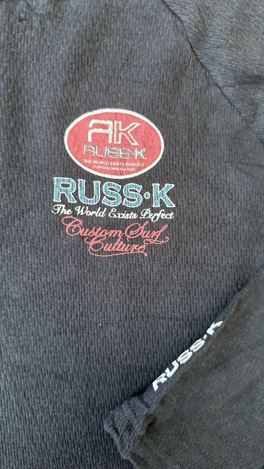 Japanese Brand VINTAGE Y2K RUSS.K AFLICTION TEE Size US M / EU 48-50 / 2 - 3 Thumbnail