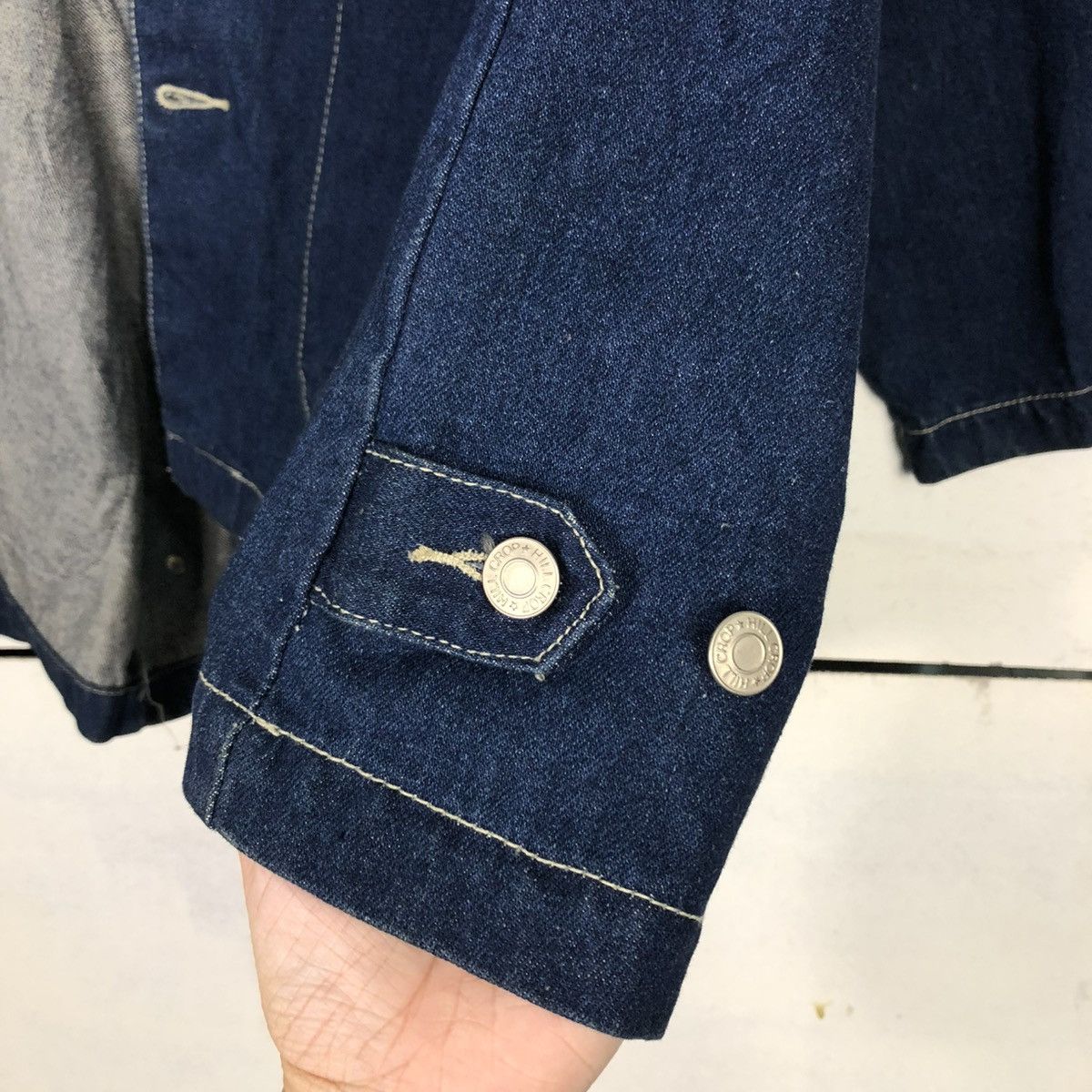 Japanese Brand 🔥VINTAGE DENIM CHORE JACKET HILL CROP POCKET ISSEY MIYAKE Size US M / EU 48-50 / 2 - 23 Thumbnail