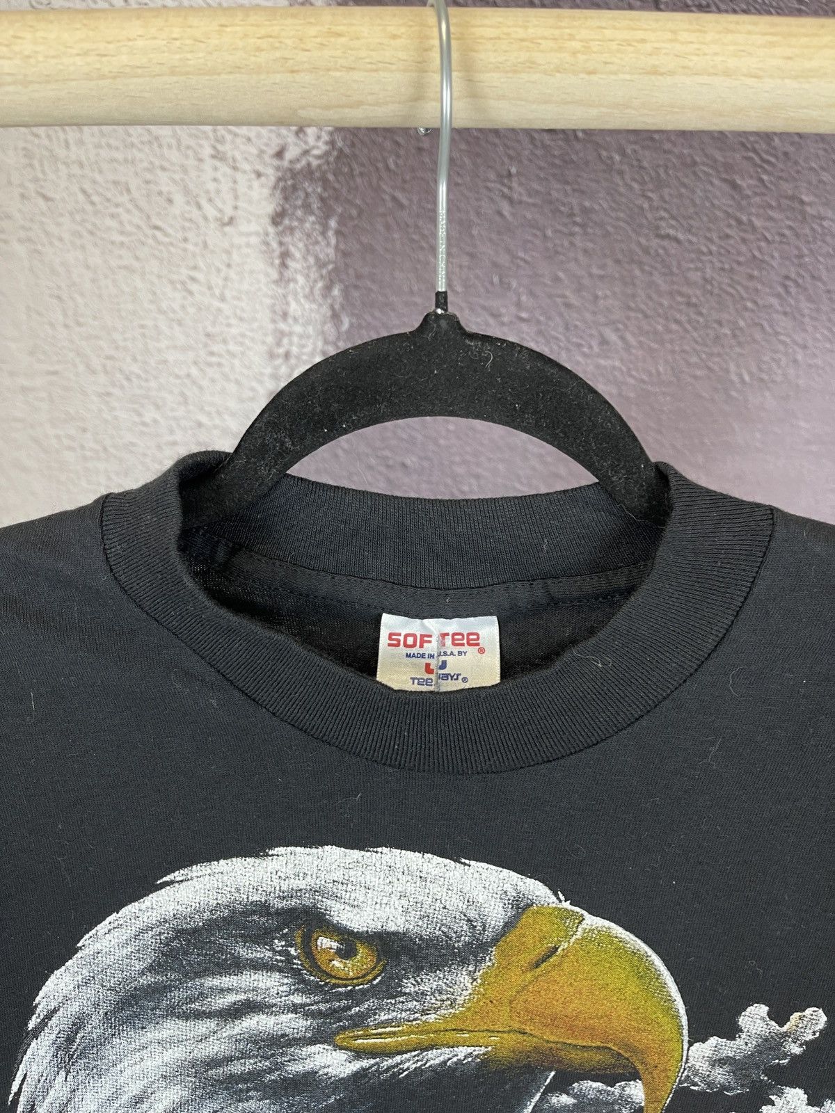 TEE JAYS Softee vintage 1991 made in USA American Bald Eagle tee Size US M / EU 48-50 / 2 - 5 Thumbnail