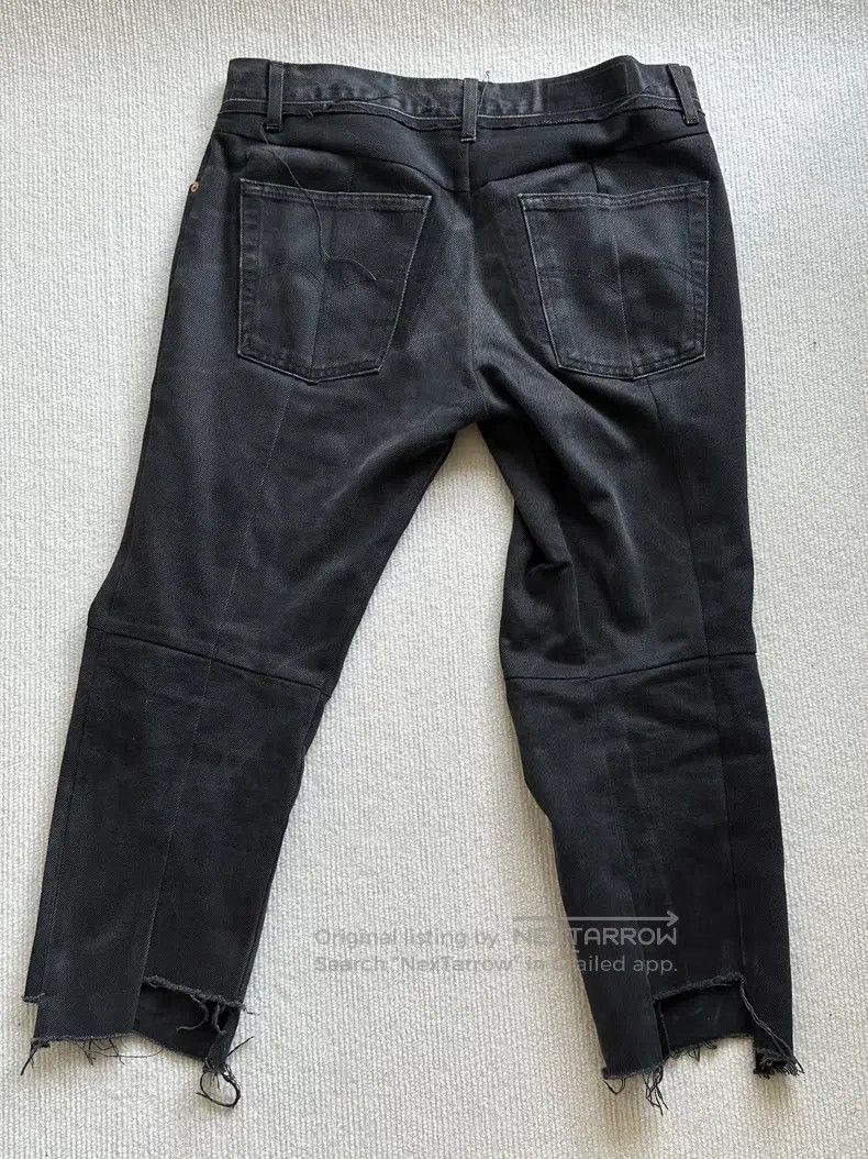 Vetements Vetements size L Black Irregular Jeans Size US 27 - 2 Thumbnail