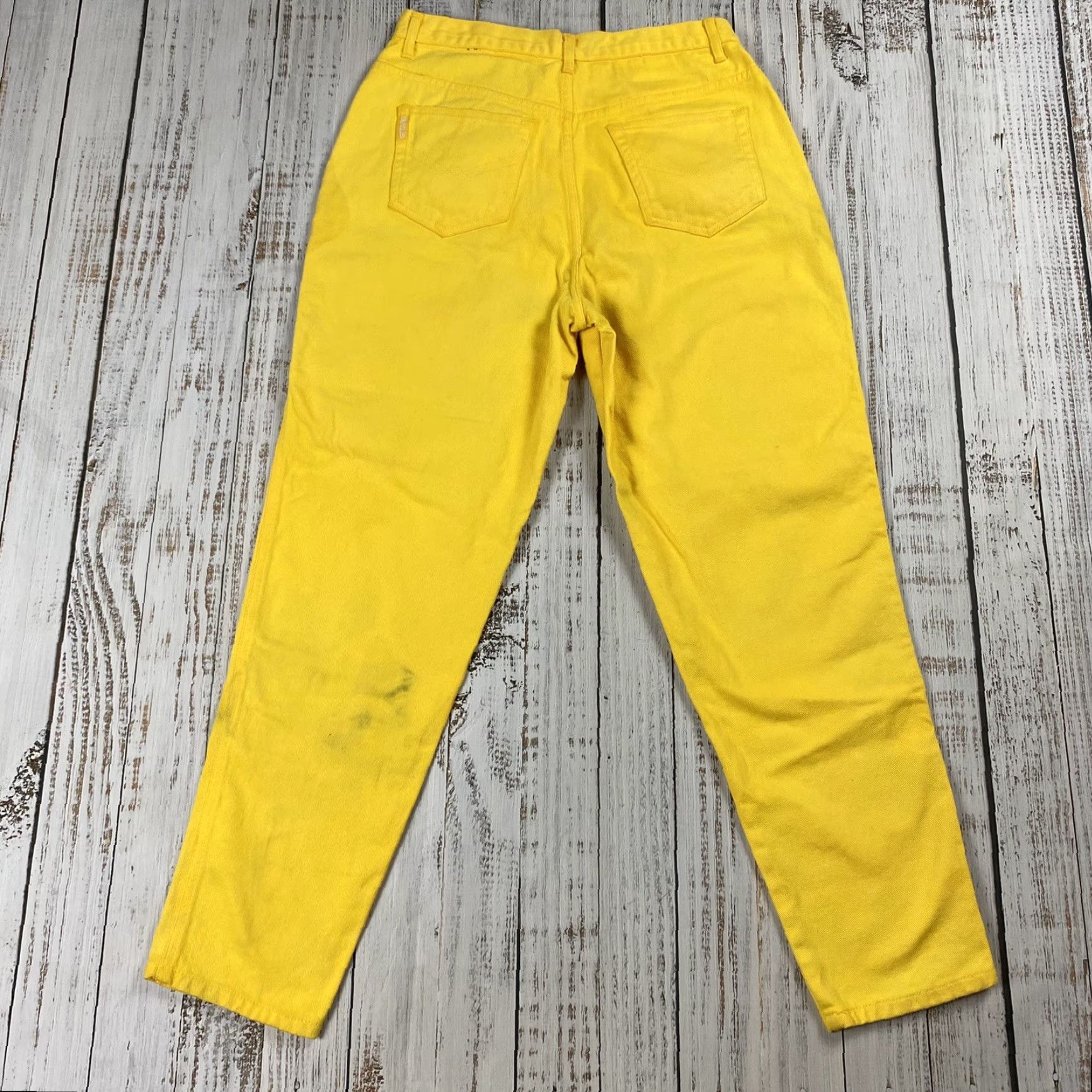 Vintage VINTAGE Gitano Jeans WOMENS High Waist MOM Tapered Leg Yellow 14 Pants 5-Pocket Denim Slim/Regular Fit 80s 90s Womens Size 36" / US 14 / IT 50 - 7 Thumbnail