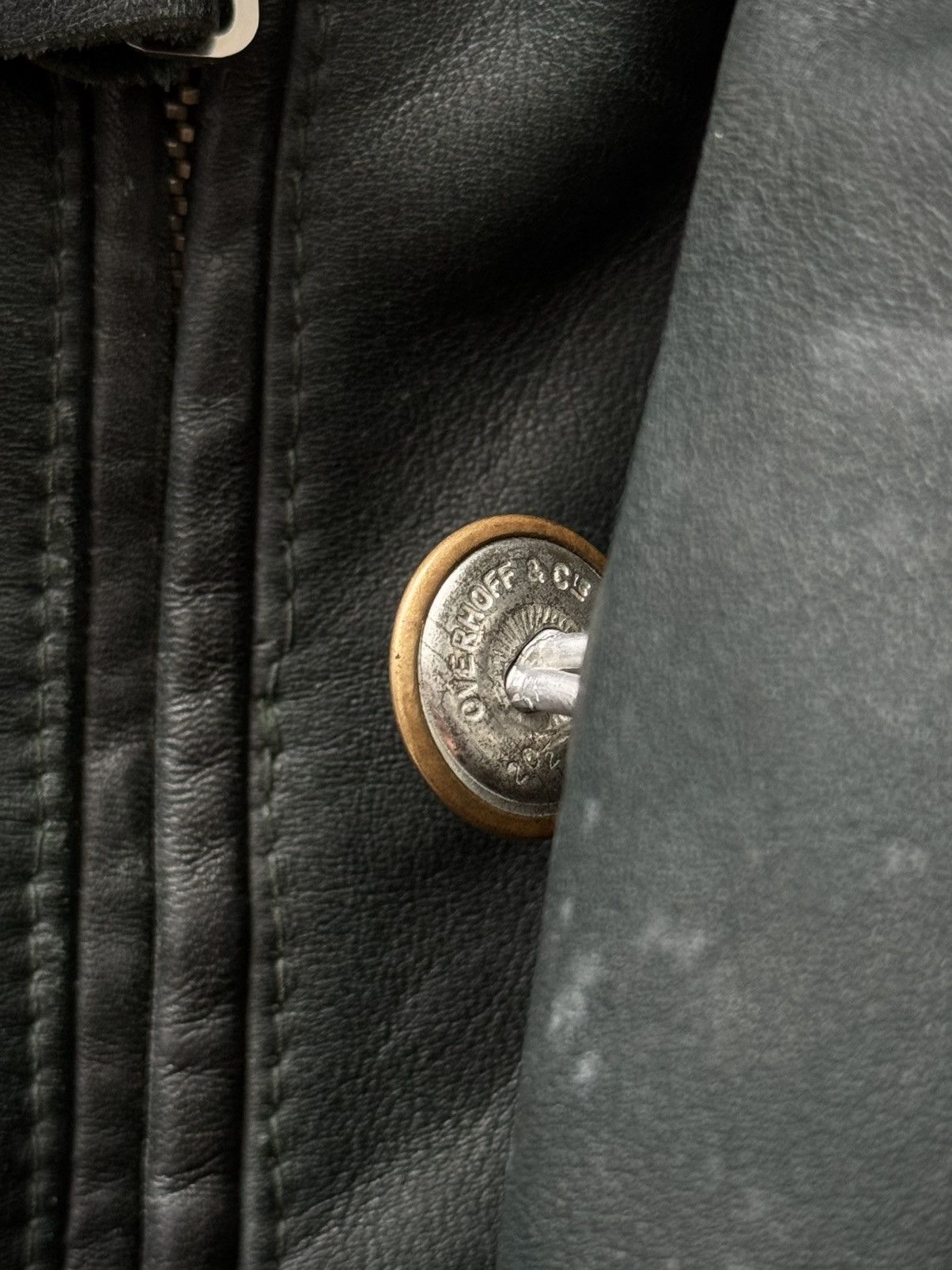 Vintage 1950s Vintage German Dispatch Riders Leather Jacket Size US L / EU 52-54 / 3 - 6 Thumbnail