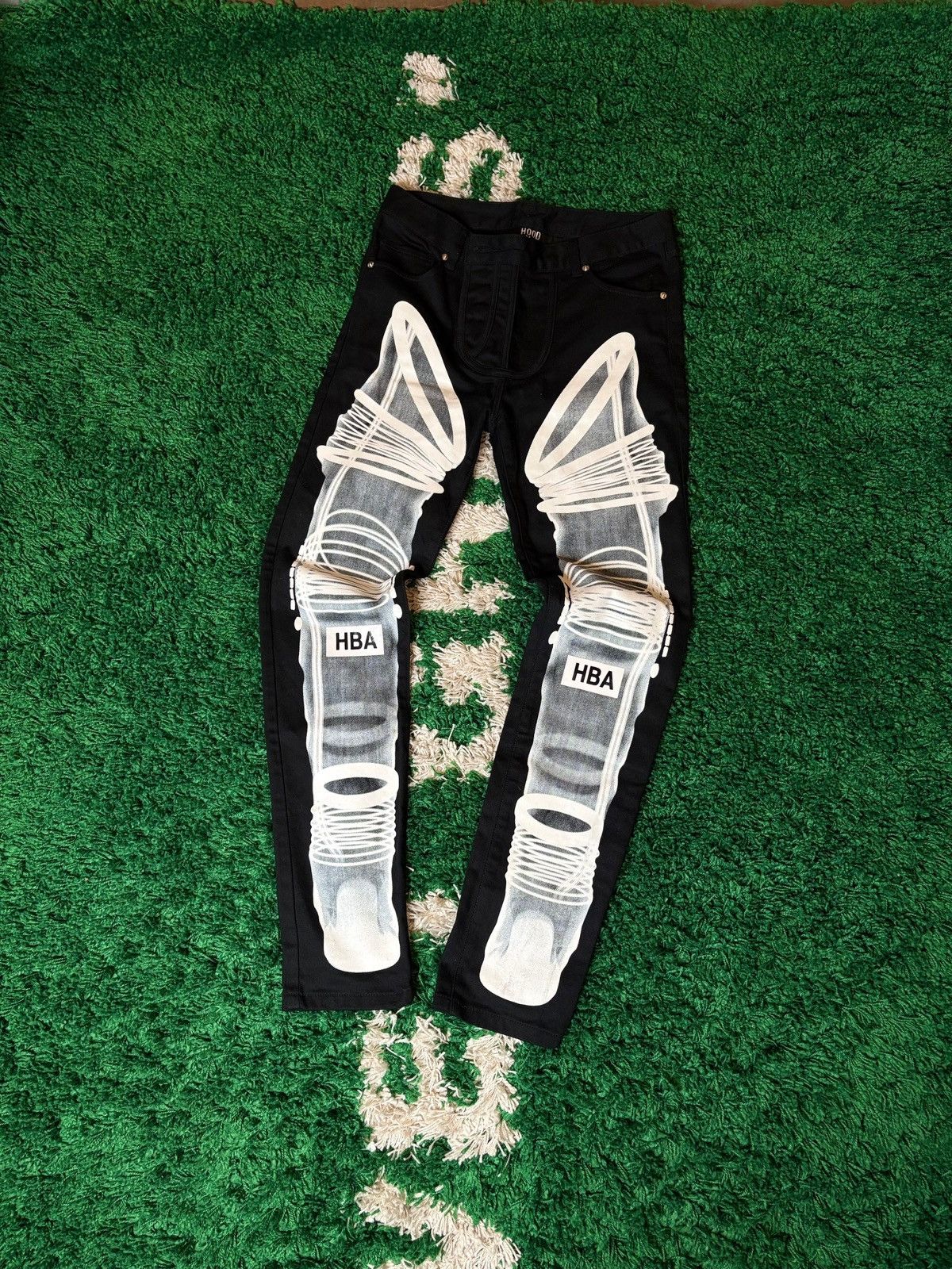 Hood By Air Hood by Air - HBA Logo Black Denim Jeans | Grailed