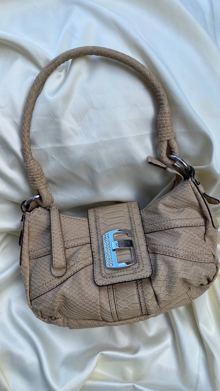 Vintage Vintage Guess beige shoulder bag Size ONE SIZE - 4 Thumbnail