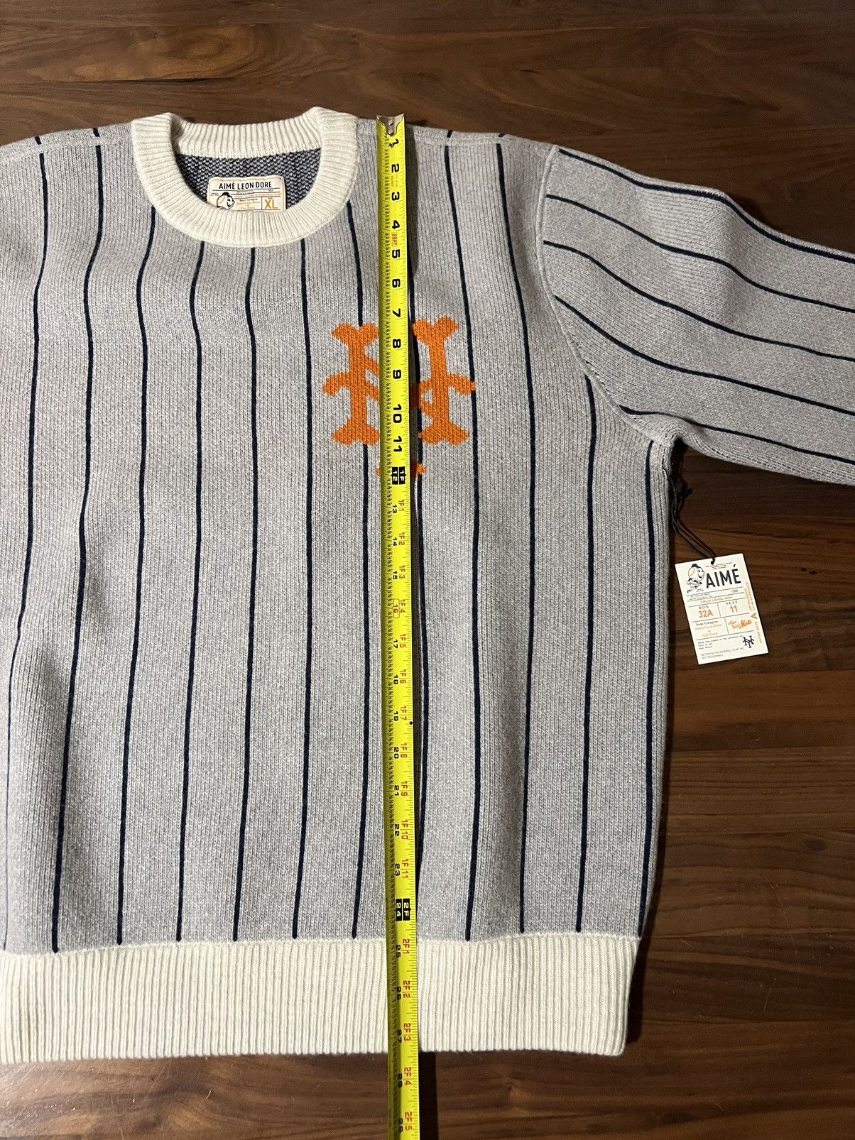 Aime Leon Dore Aime Leon Dore ALD / New York Mets Pinstripe Sweater Size XL Size US XL / EU 56 / 4 - 8 Thumbnail