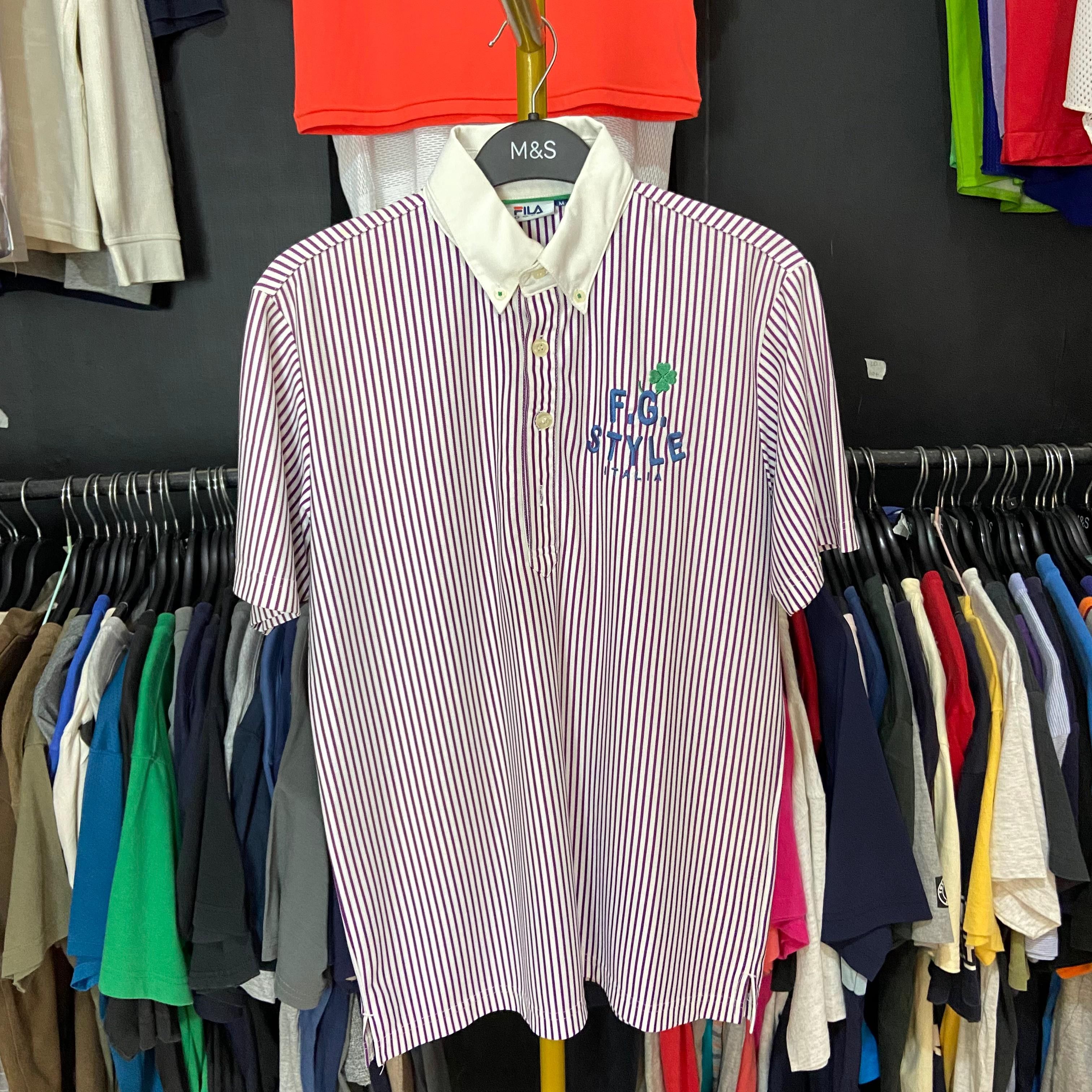 Fila FILA GOLF Striped Collar Shirt Size M / US 6-8 / IT 42-44 - 1 Thumbnail