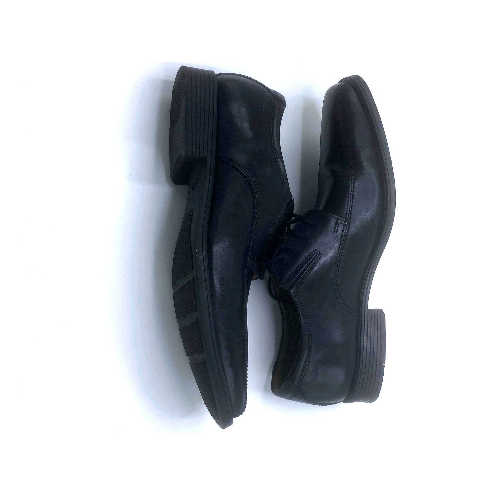 Clarks Clarks Tilden Plain II Mens Shoes 11.5W Wide Black Leather Size US 11.5 / EU 44-45 - 11 Thumbnail