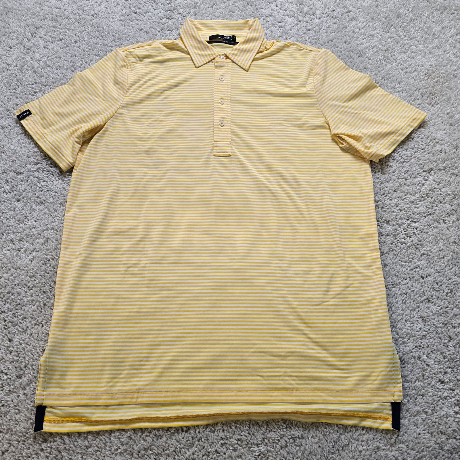 Other RLX Ralph Lauren Sport Golfing Polo NWT Yellow Stripe L L Size US L / EU 52-54 / 3 - 3 Thumbnail