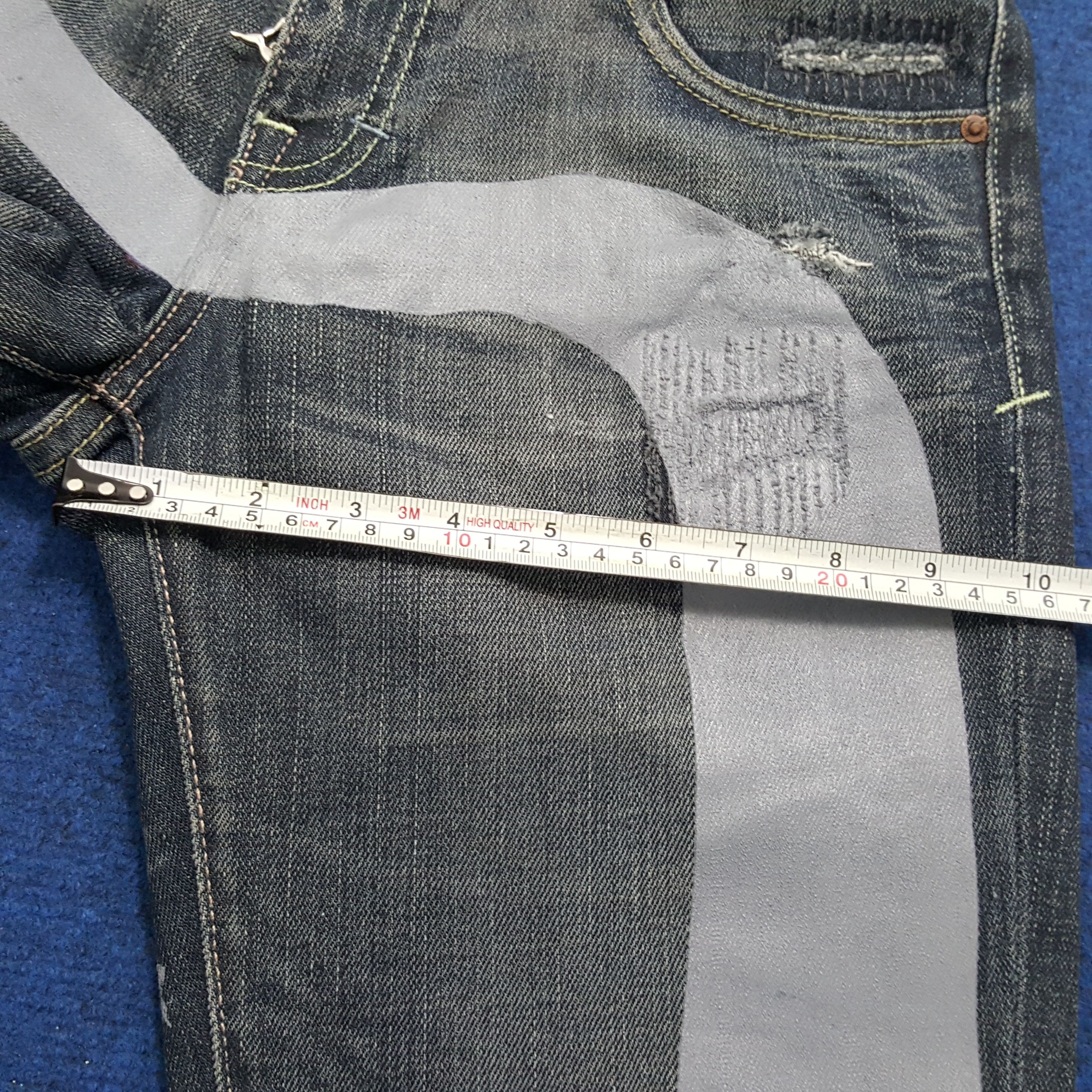 Evisu Vintage Evisu x Puma Japanese Brand Custom Daicock Jeans Size 30" / US 8 / IT 44 - 9 Thumbnail