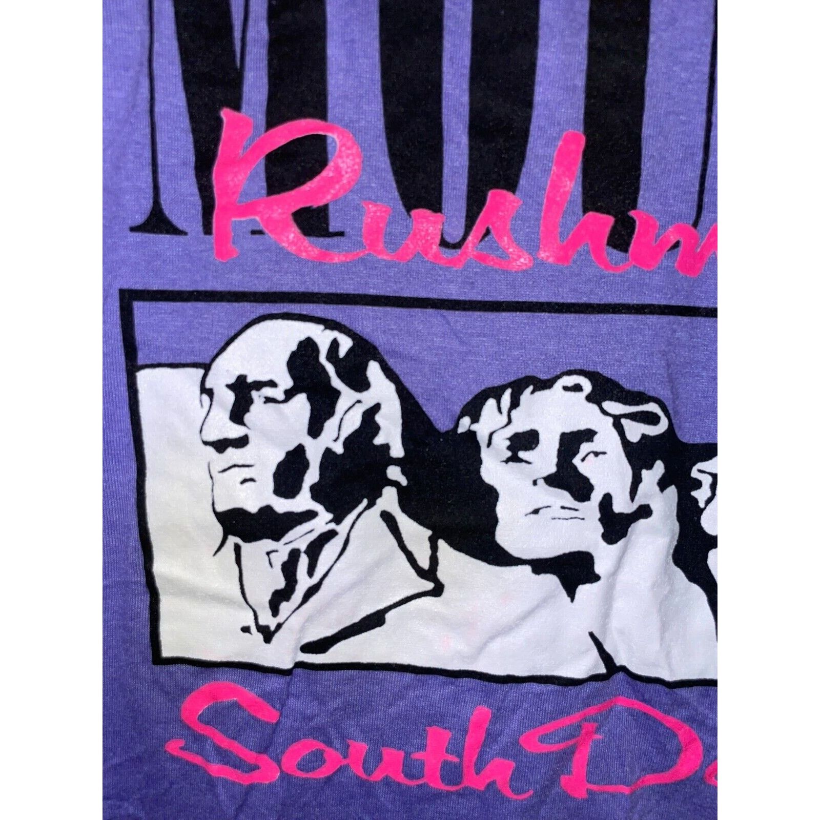 Jerzees Vintage Mount Rushmore Shirt South Dakota Tee 1989 VTG M Size US M / EU 48-50 / 2 - 3 Thumbnail