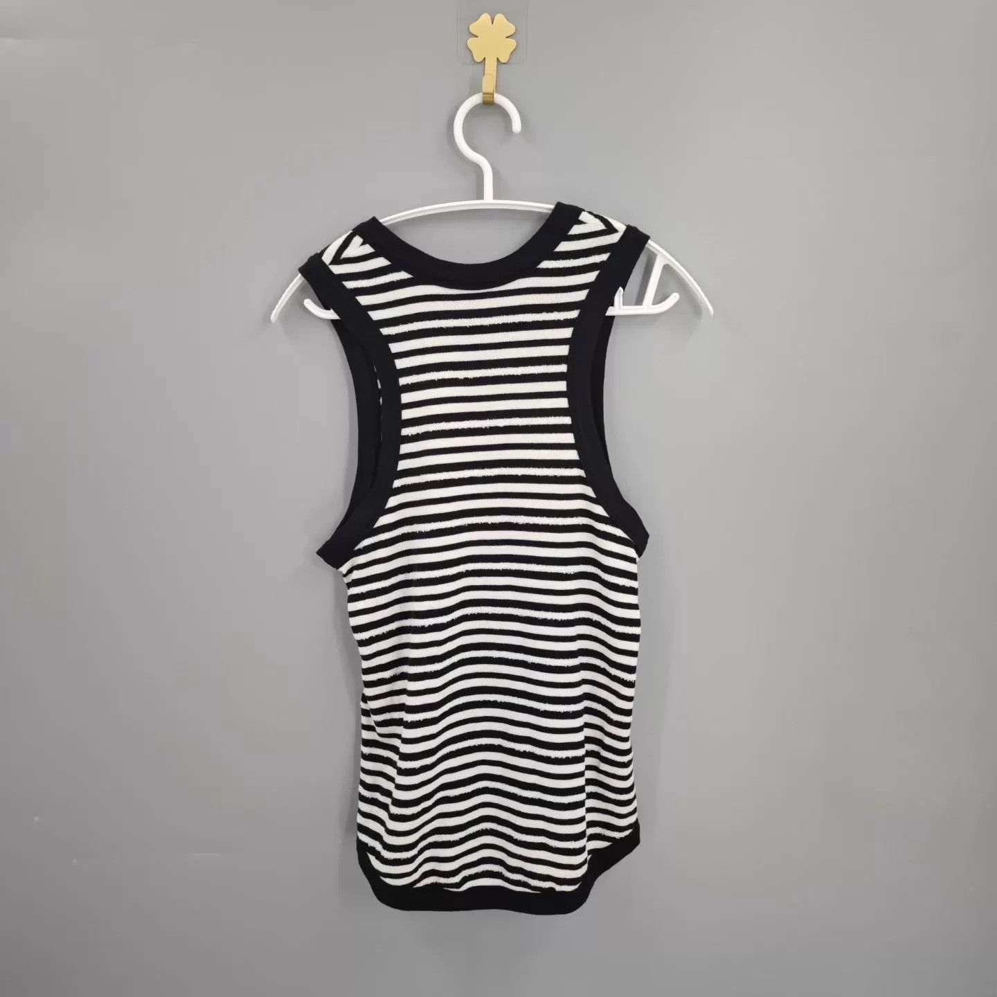 Yves Saint Laurent YSL Striped Logo Tank Top Size S Size S / US 4 / IT 40 - 2 Thumbnail