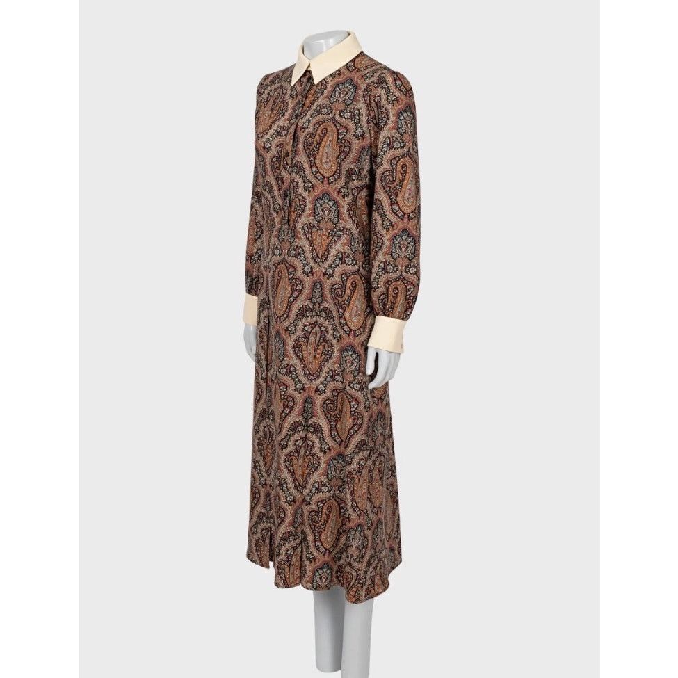 Celine Celine Fitted Paisley Print Dress Sz.42/XL Size XS / US 0-2 / IT 36-38 - 2 Thumbnail
