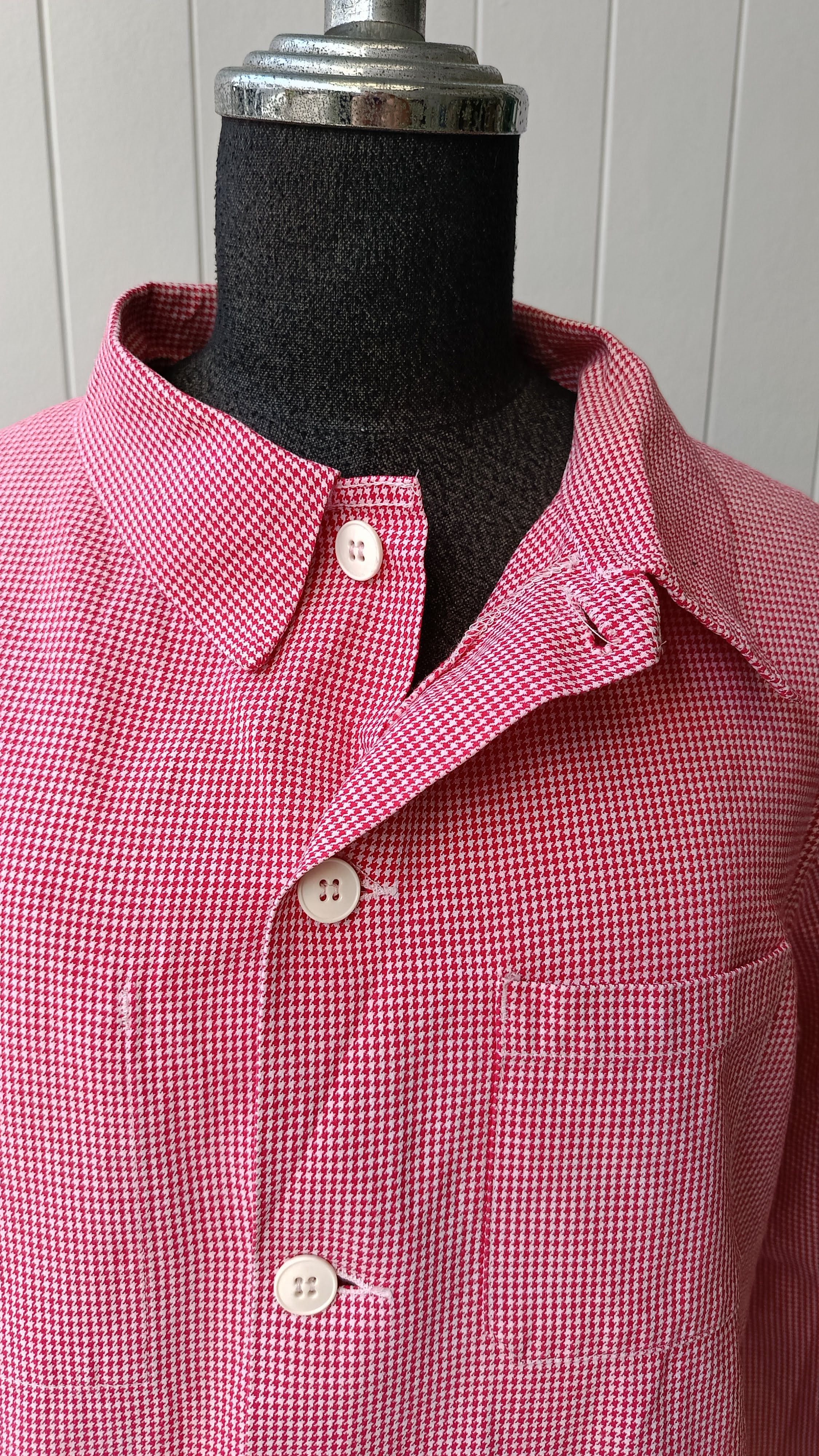 Danton DANTON France red Houndstooth jacket small Size US S / EU 44-46 / 1 - 6 Thumbnail