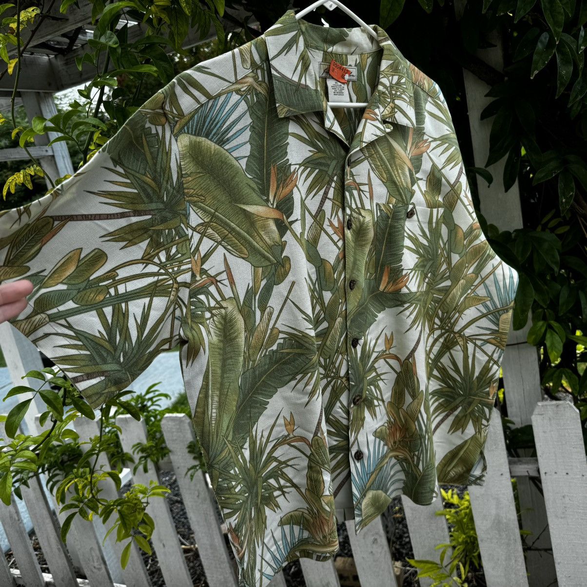 Vintage Vintage CROPPED Camp Collar Earthtones AOP Cigar Sopranos Size US XL / EU 56 / 4 - 4 Thumbnail