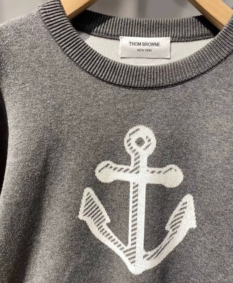 Thom Browne Thom Browne Ship anchor knit sweater Size US L / EU 52-54 / 3 - 3 Thumbnail