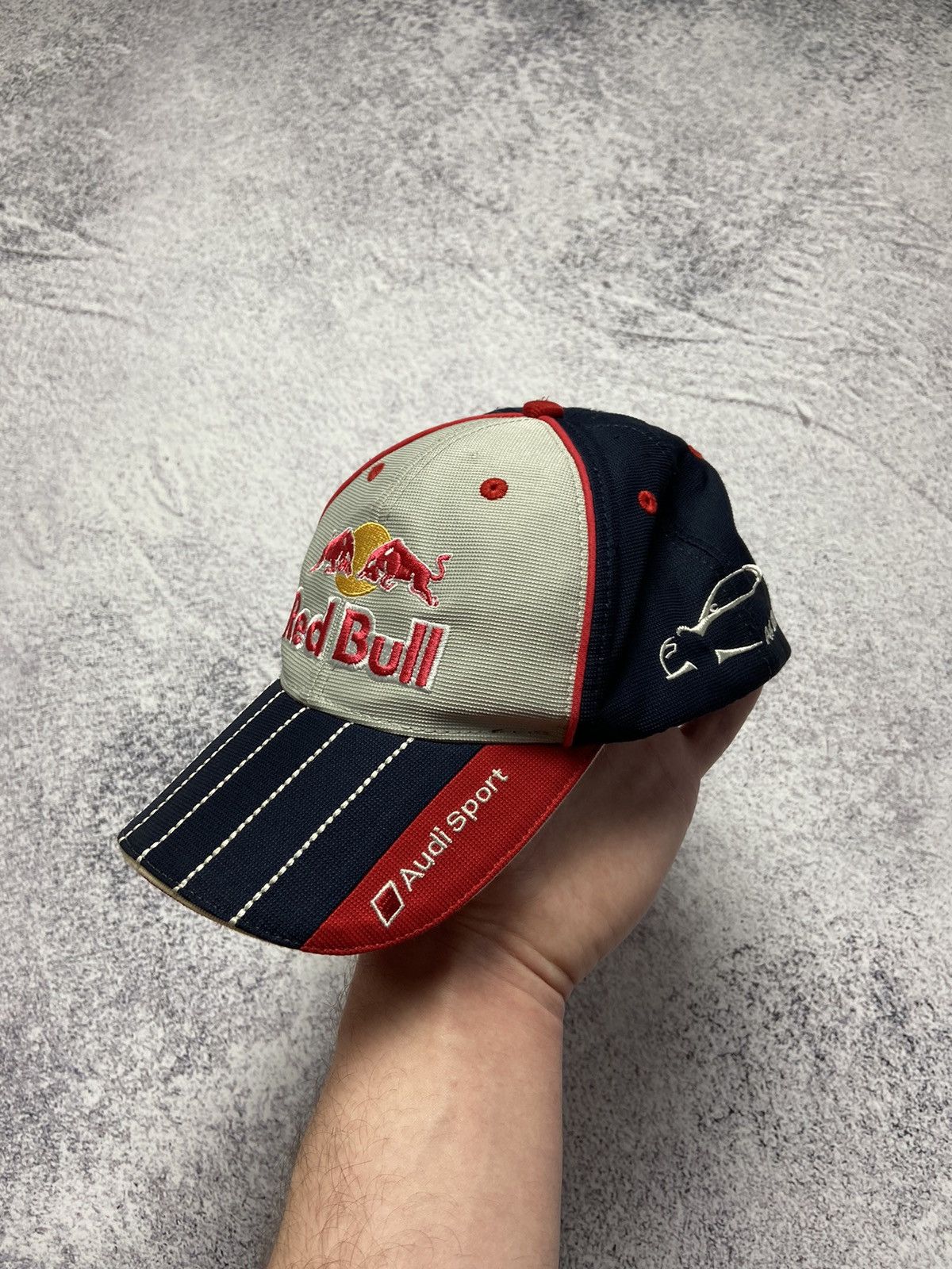 Audi × NASCAR × Red Bull Rare Red Bull Audi Sport Cap Vntg Racing Moto Hat Ekstrom 3 Size ONE SIZE - 3 Thumbnail